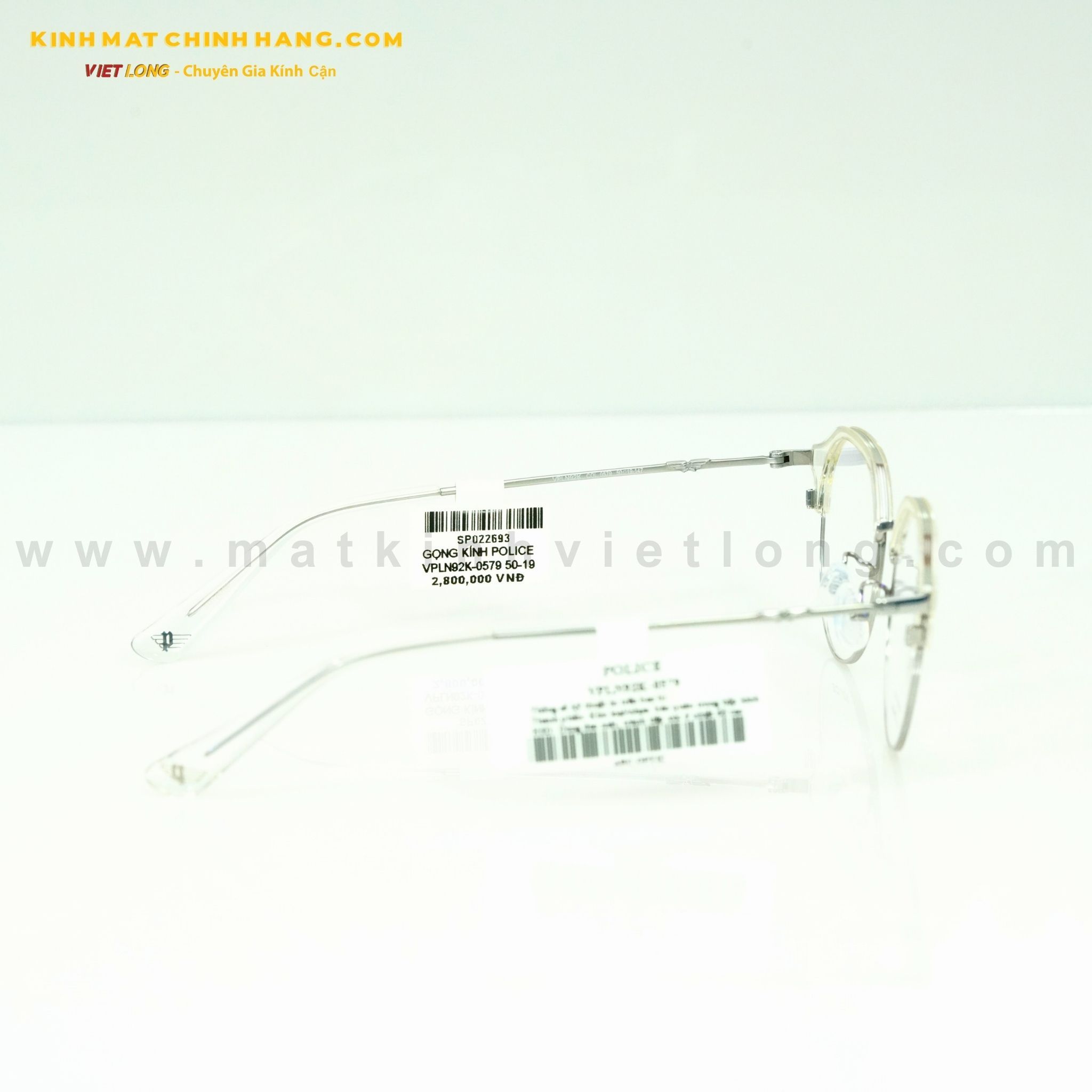  GỌNG KÍNH POLICE VPLN92K-0579 50-19 