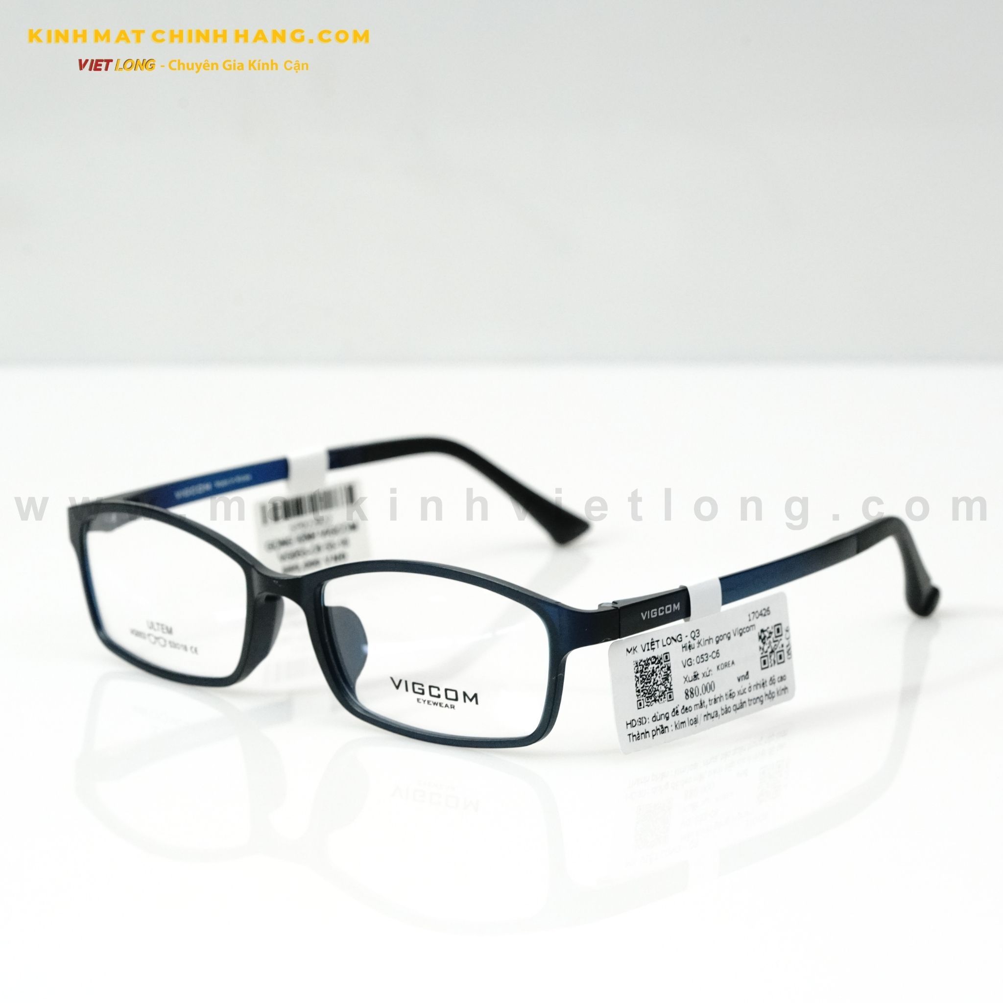  GỌNG KÍNH VIGCOM VG053-C6 53-18 