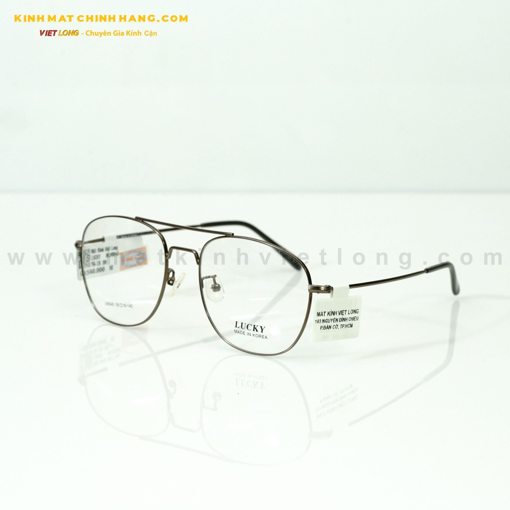  GỌNG KÍNH LUCKY LK8045-BR 56-18 