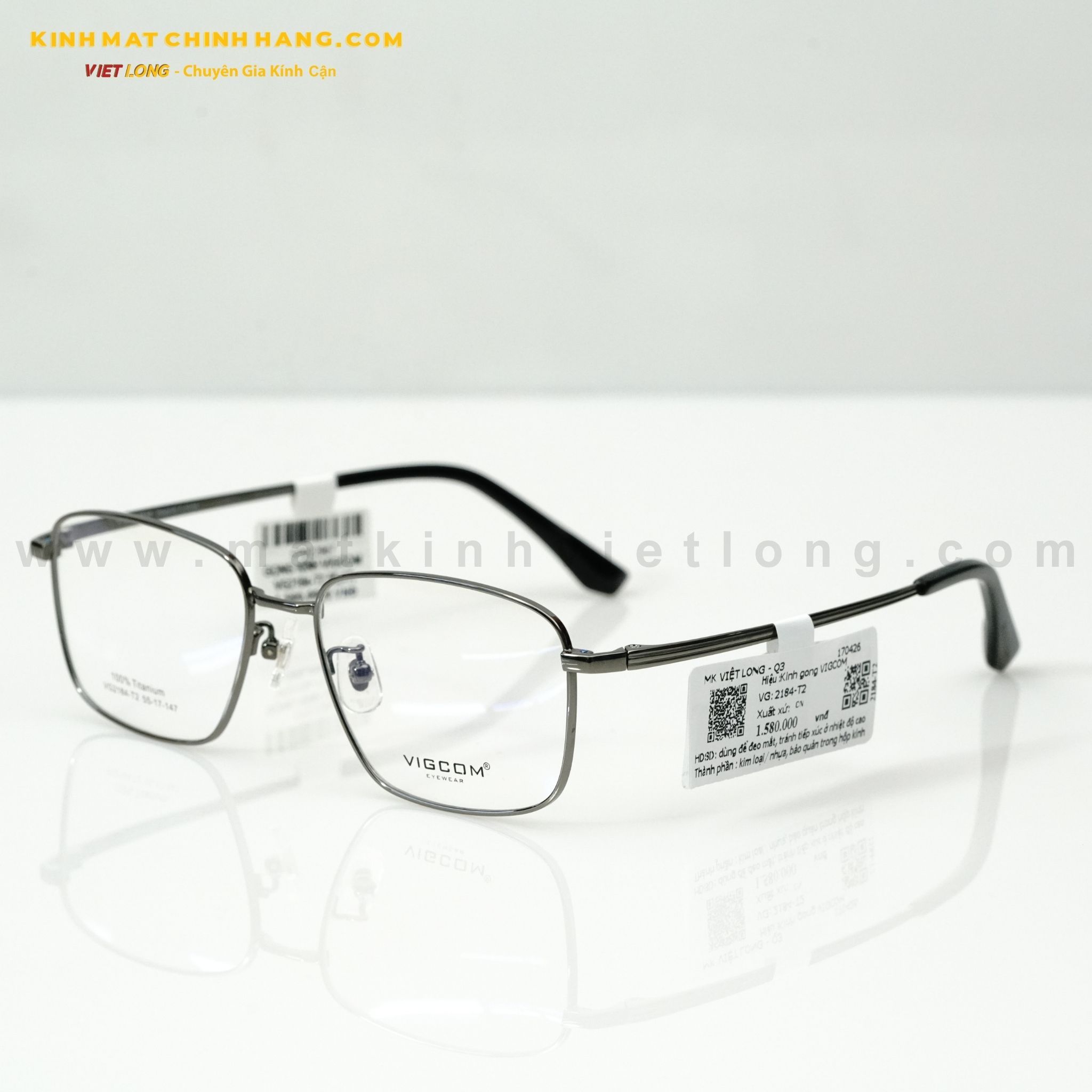 GỌNG KÍNH VIGCOM VG2184-T2 55-17 