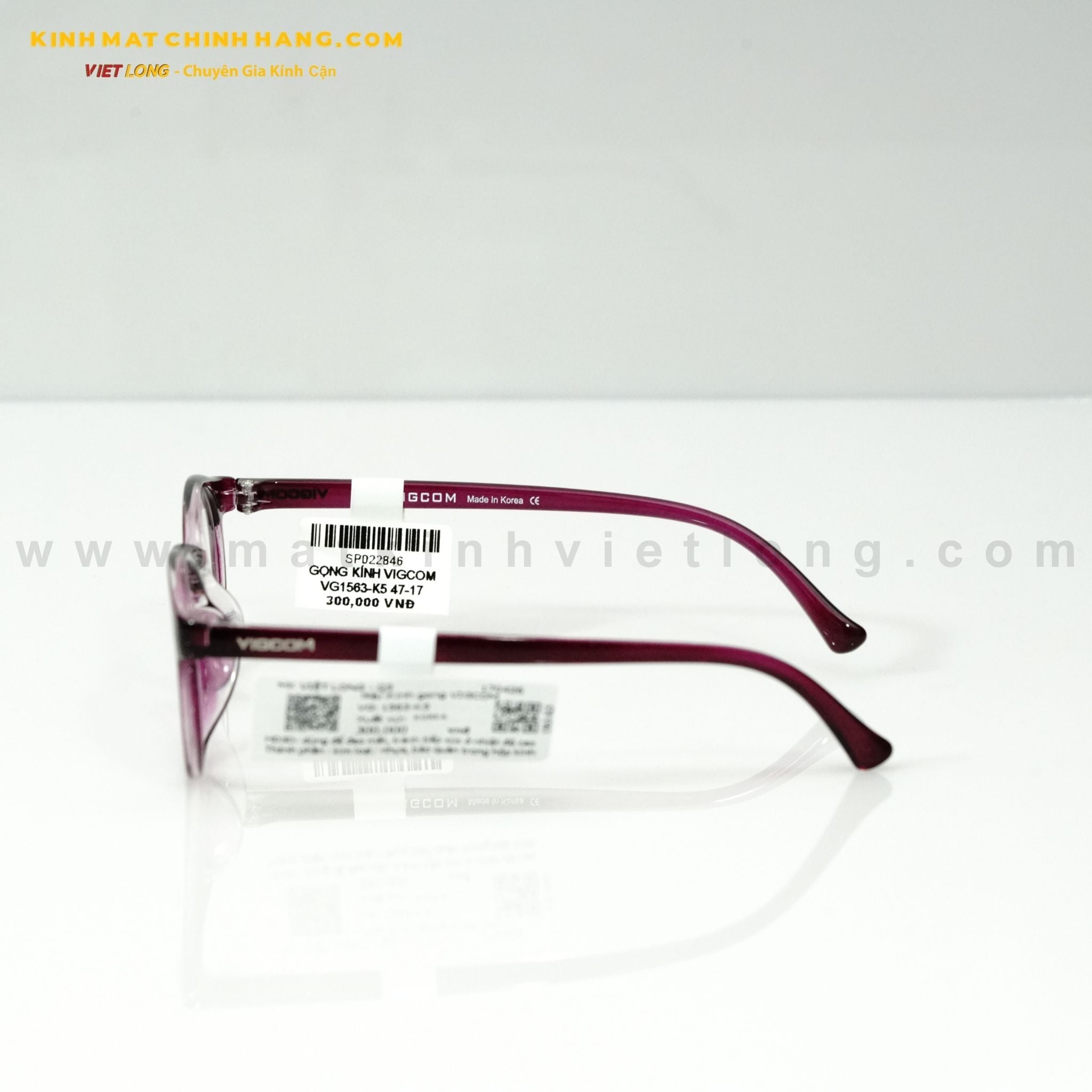  GỌNG KÍNH VIGCOM VG1563-K5 47-17 