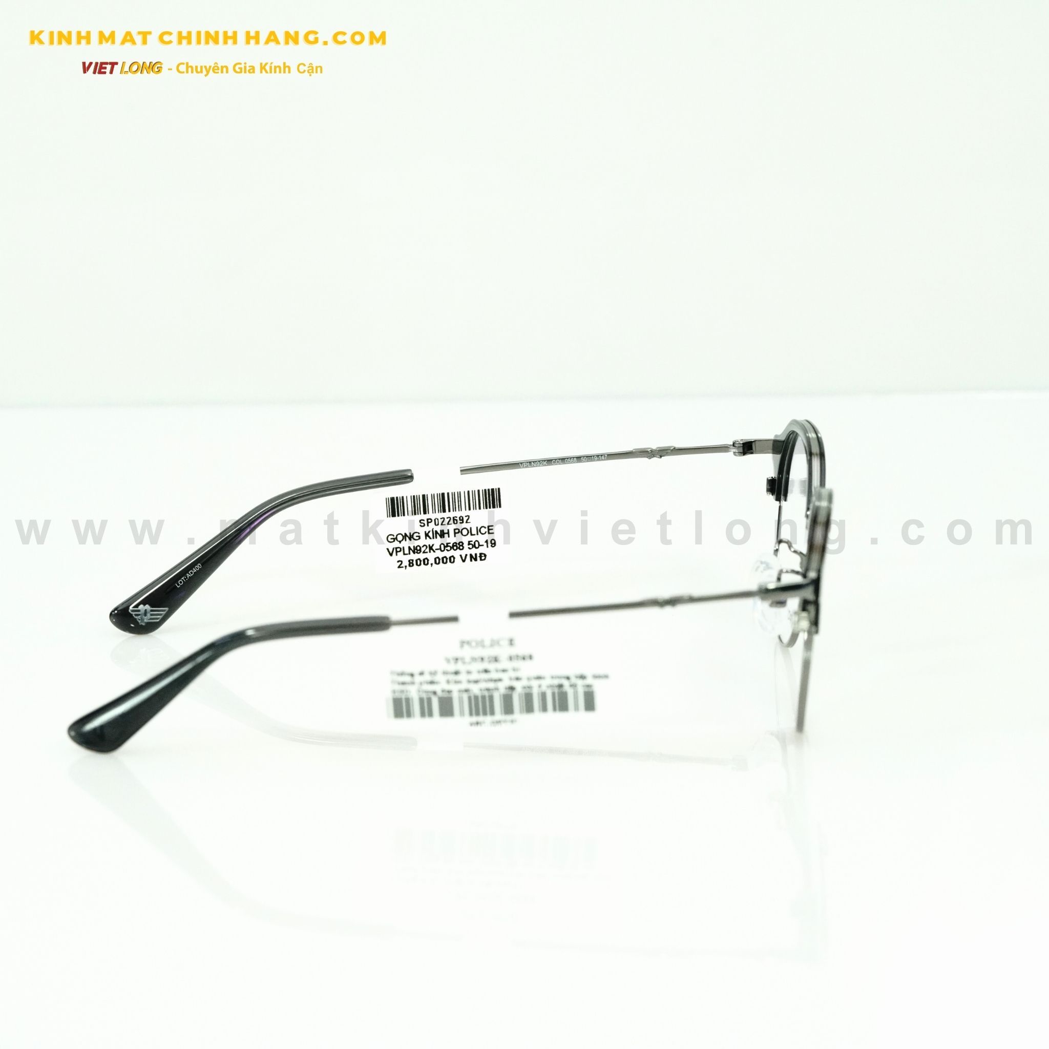  GỌNG KÍNH POLICE VPLN92K-0568 50-19 