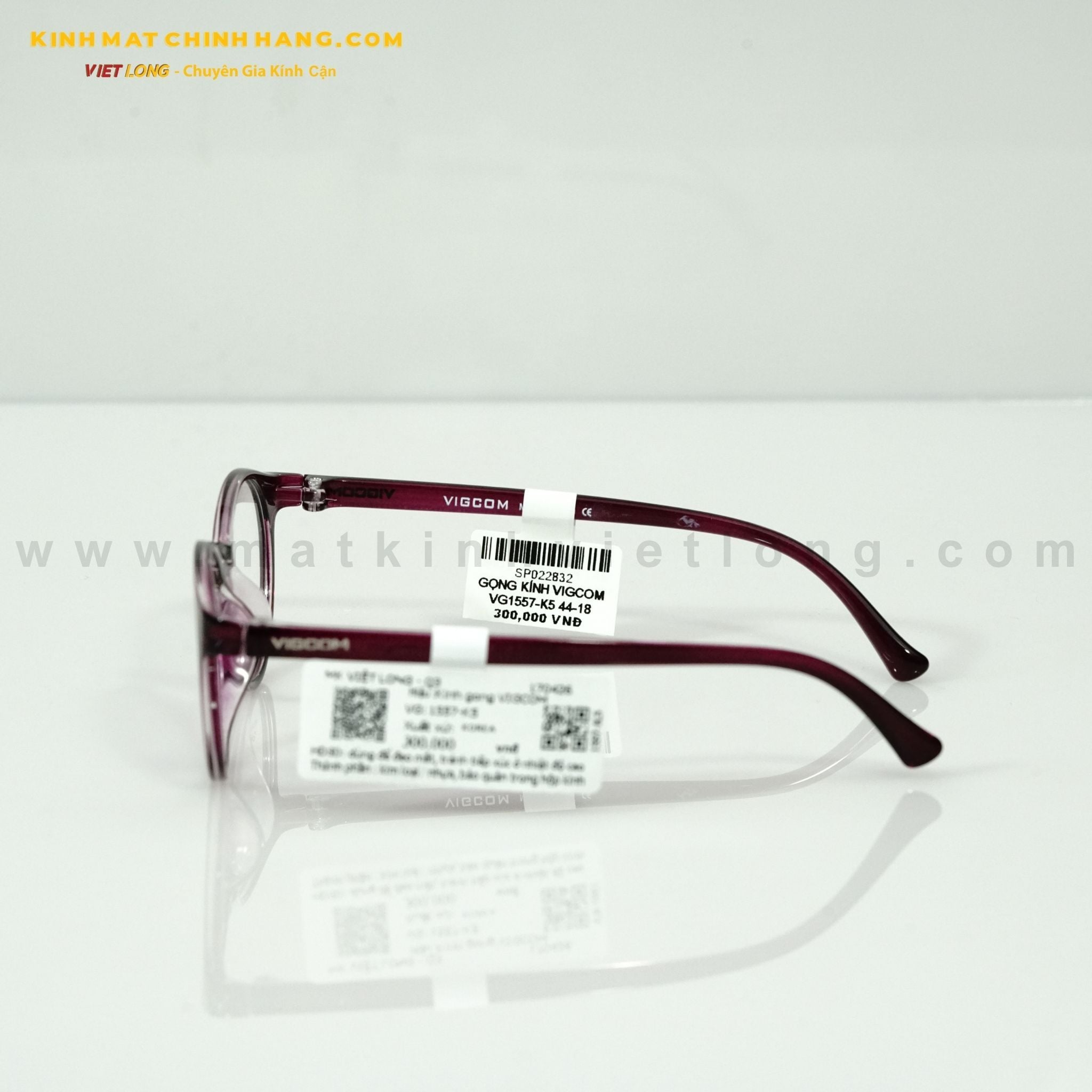  GỌNG KÍNH VIGCOM VG1557-K5 44-18 