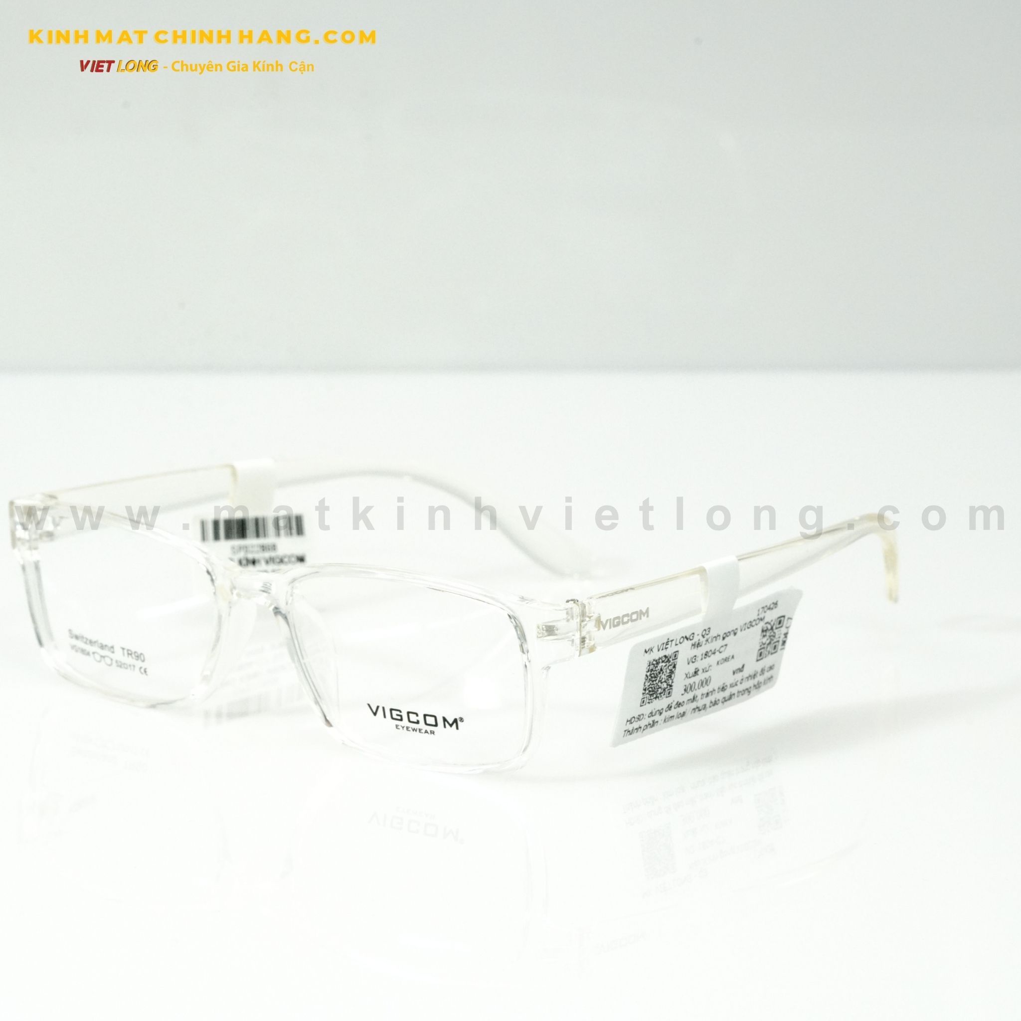  GỌNG KÍNH VIGCOM VG1804-C7 52-17 