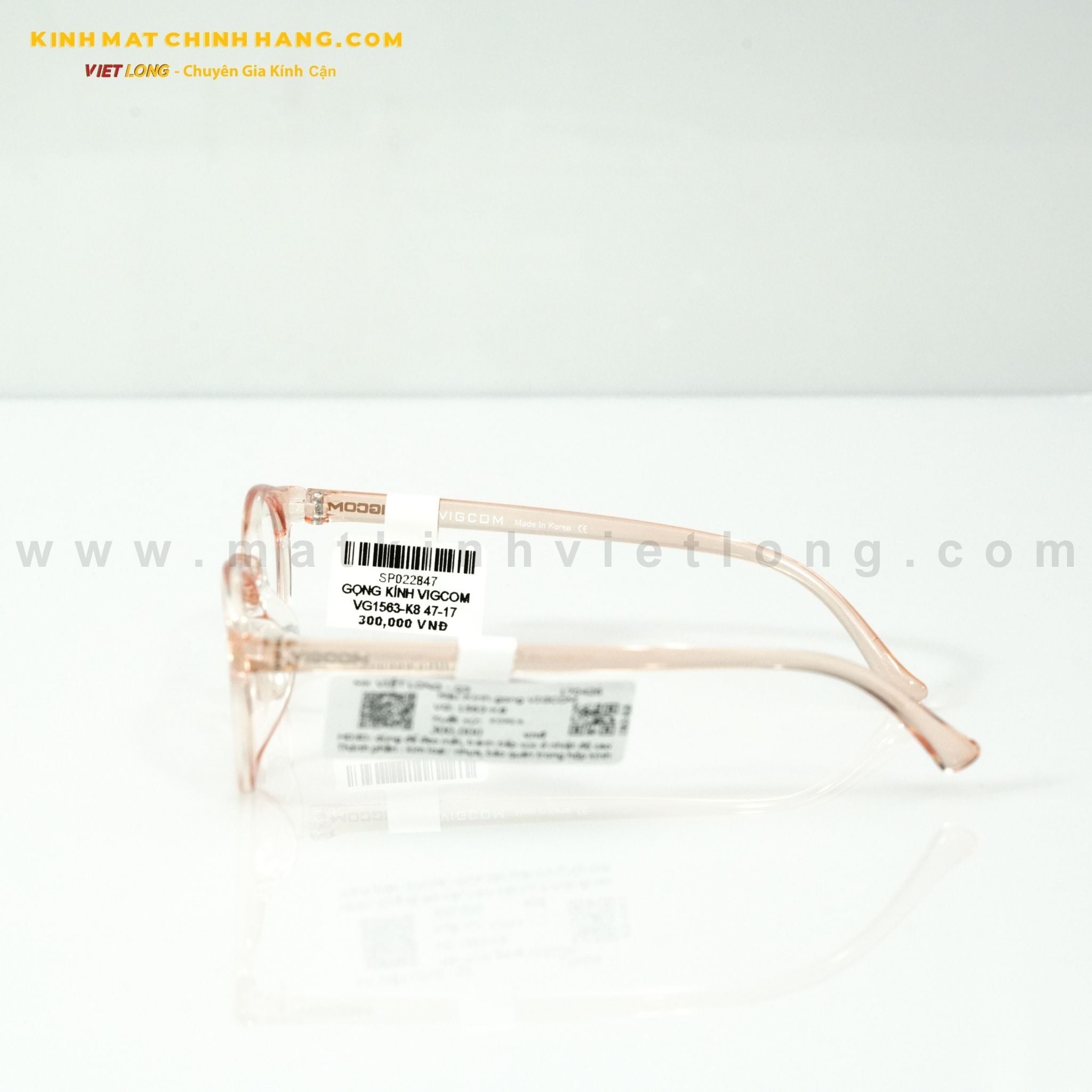  GỌNG KÍNH VIGCOM VG1563-K8 47-17 