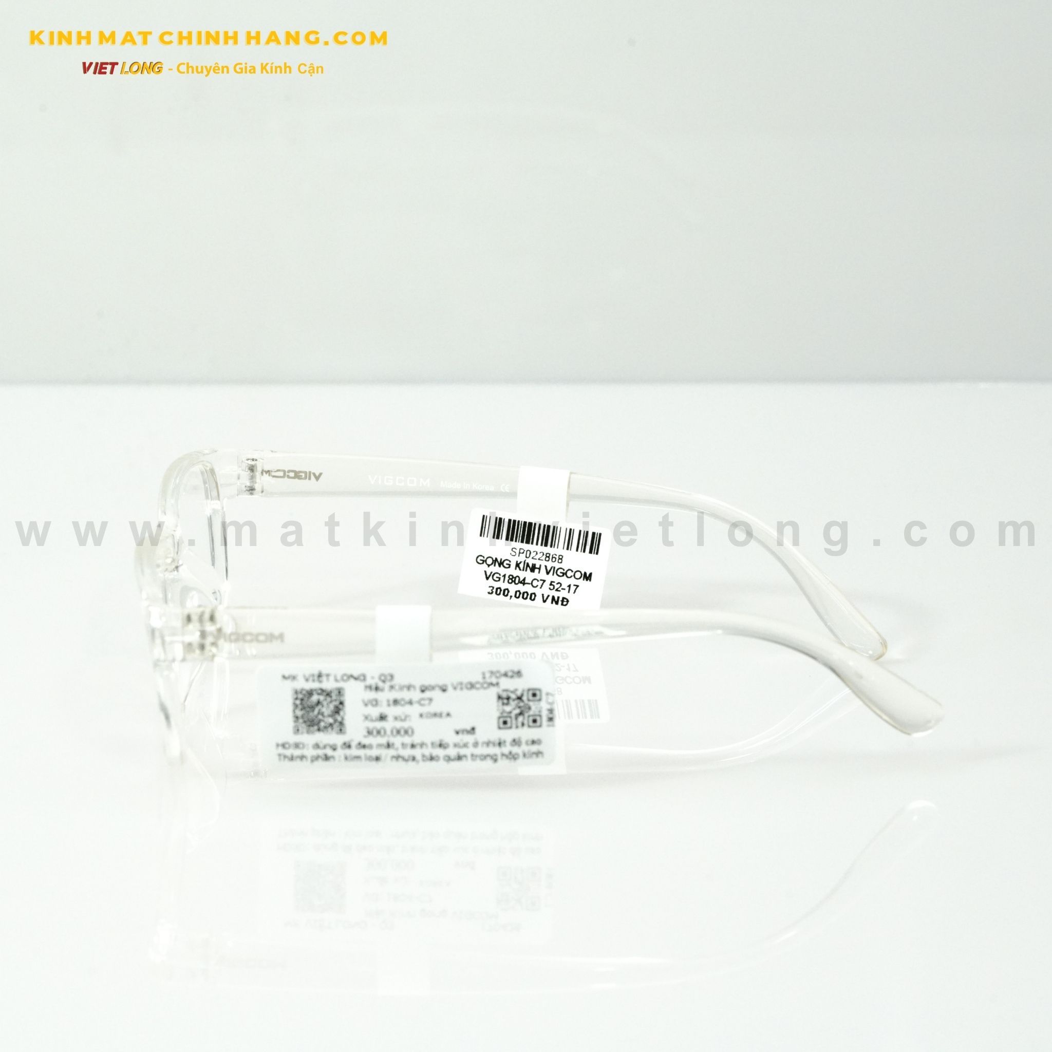  GỌNG KÍNH VIGCOM VG1804-C7 52-17 