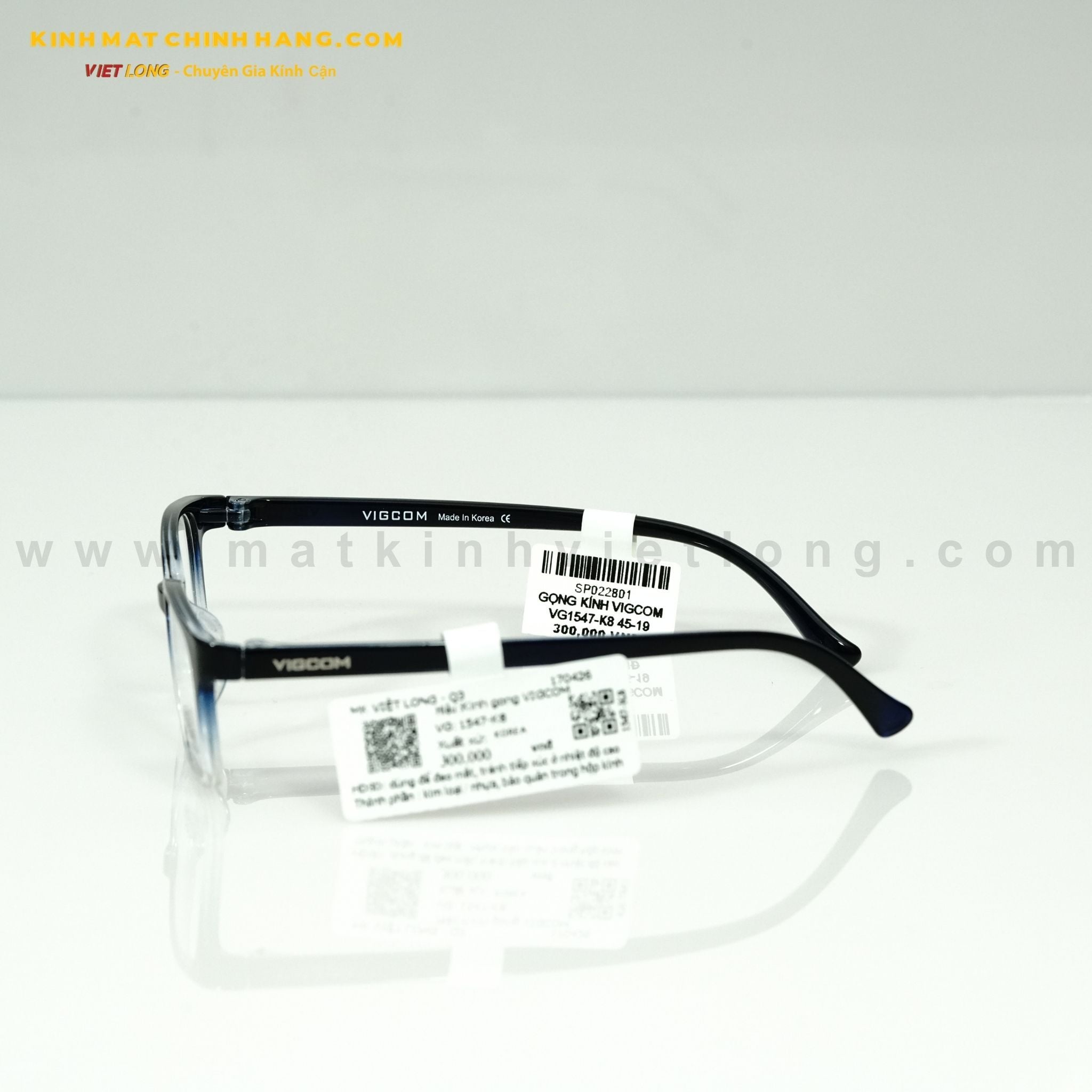  GỌNG KÍNH VIGCOM VG1547-K8 45-19 