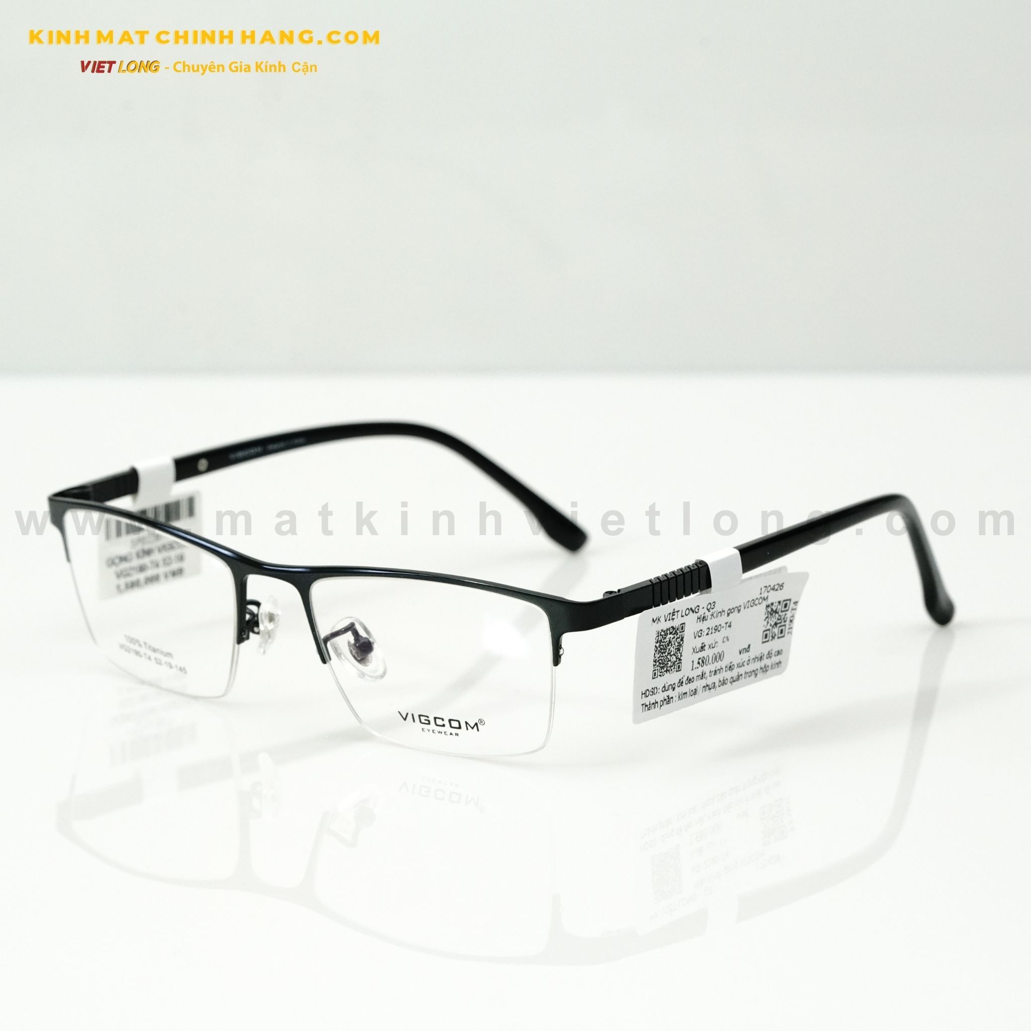  GỌNG KÍNH VIGCOM VG2190-T4 52-19 