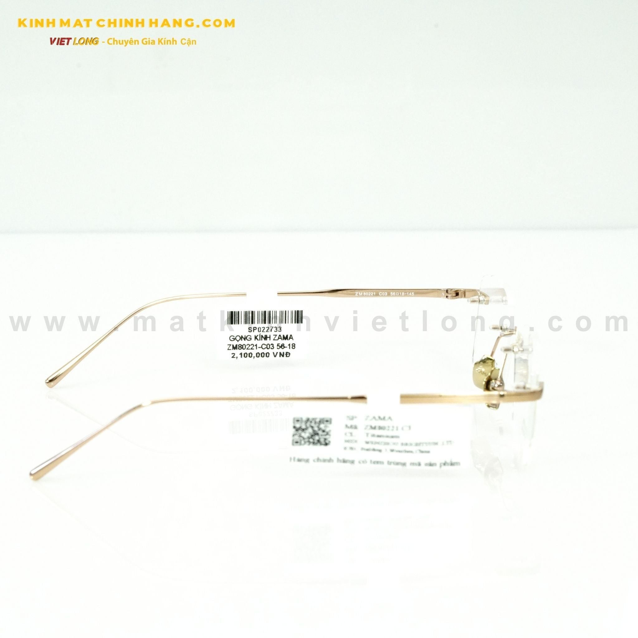  GỌNG KÍNH ZAMA ZM80221-C03 56-18 