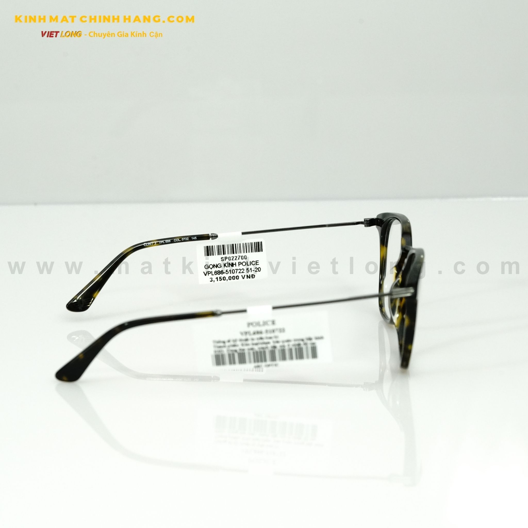  GỌNG KÍNH POLICE VPL686-510722 51-20 