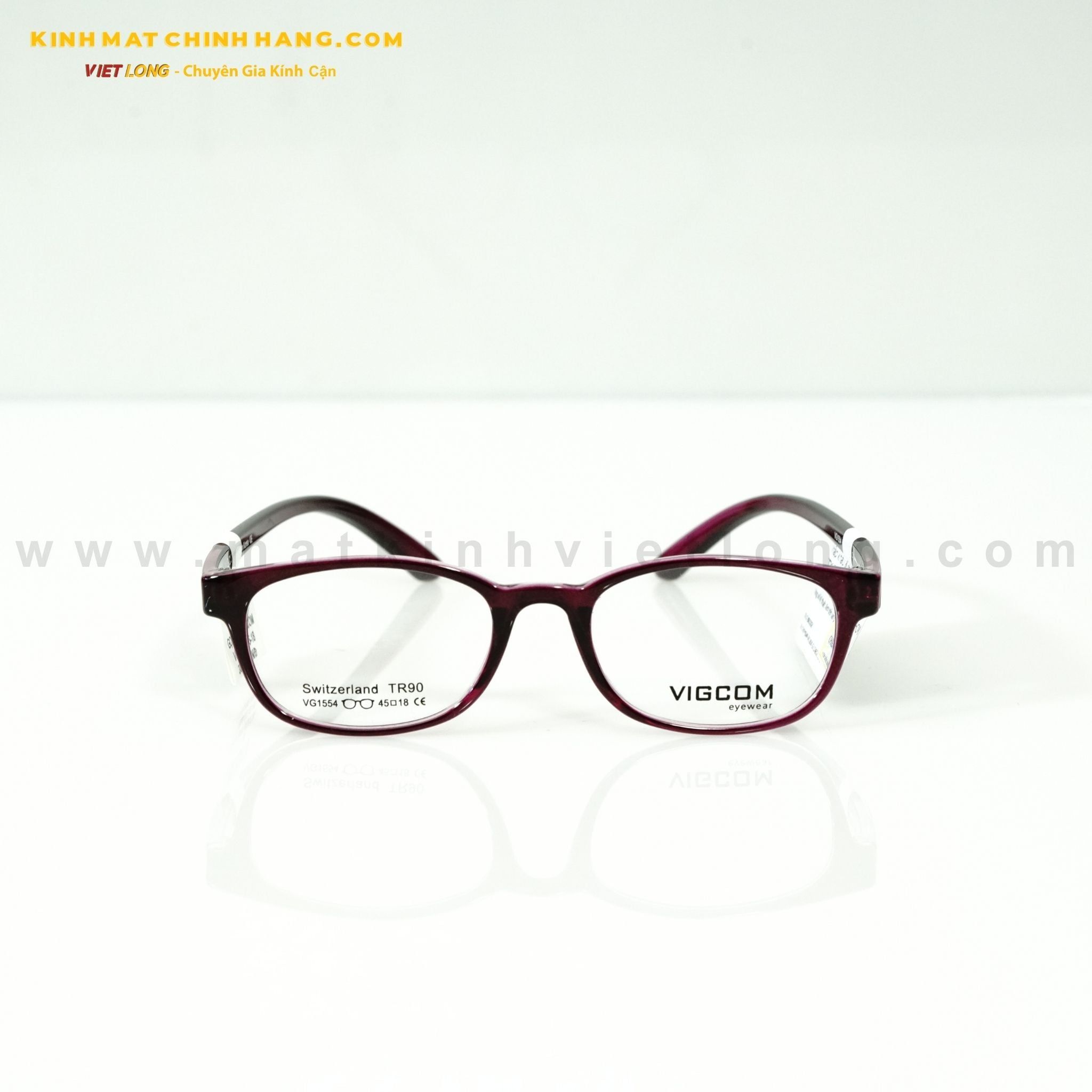  GỌNG KÍNH VIGCOM VG1554-K6 45-18 