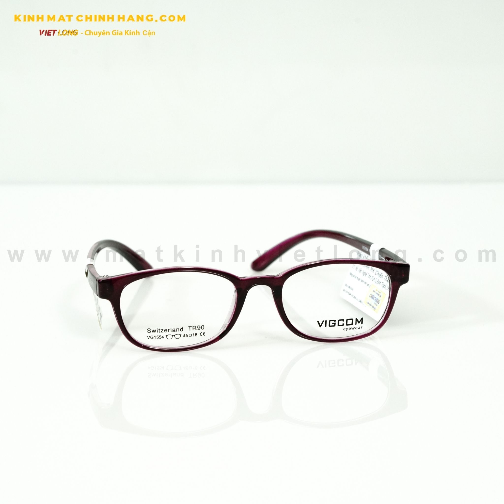  GỌNG KÍNH VIGCOM VG1554-K6 45-18 