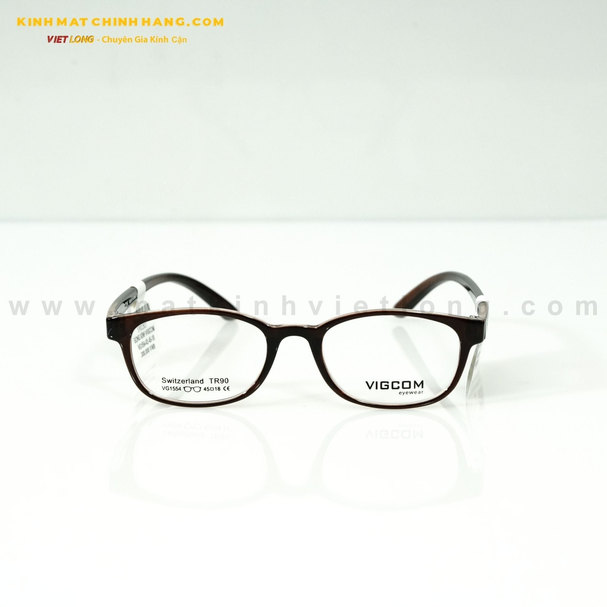 GỌNG KÍNH VIGCOM VG1554-K5 45-18 