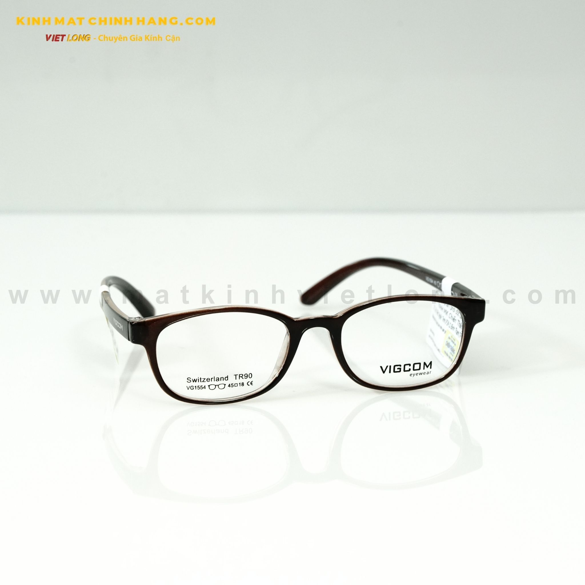  GỌNG KÍNH VIGCOM VG1554-K5 45-18 
