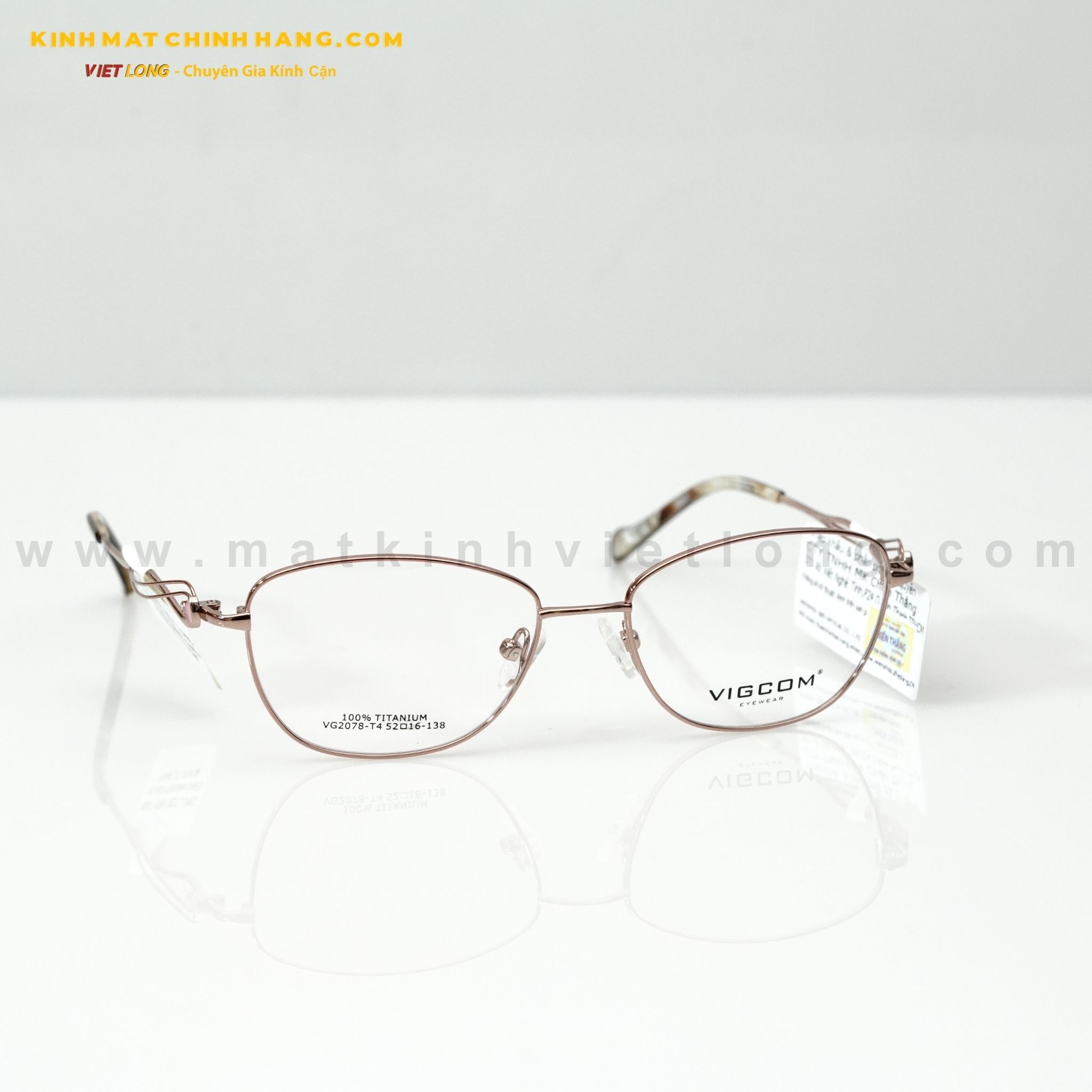  GỌNG KÍNH VIGCOM VG2078-T4 52-16 