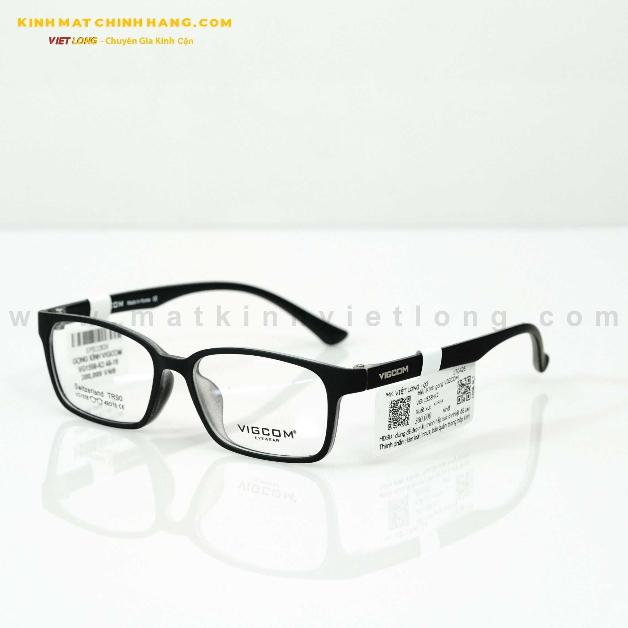  GỌNG KÍNH VIGCOM VG1558-K2 49-16 