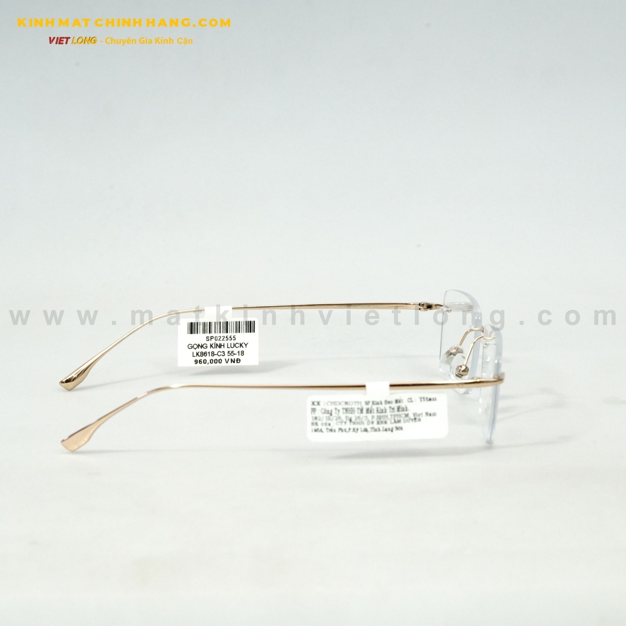  GỌNG KÍNH LUCKY LK8618-C3 55-18 