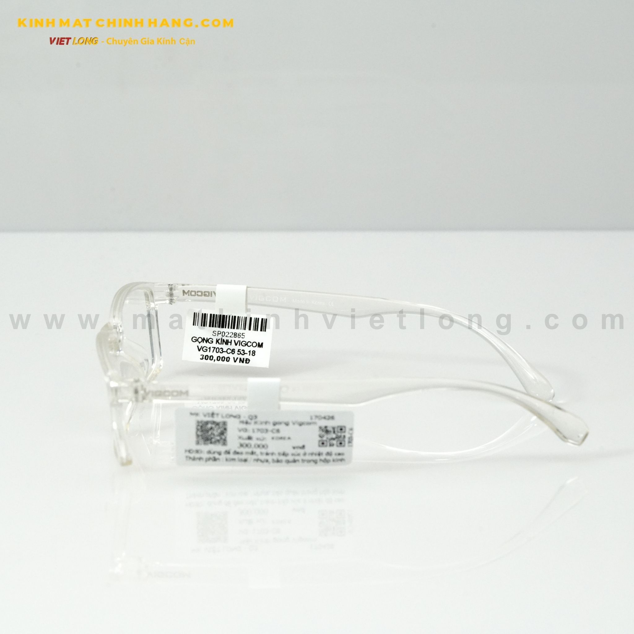  GỌNG KÍNH VIGCOM VG1703-C6 53-18 