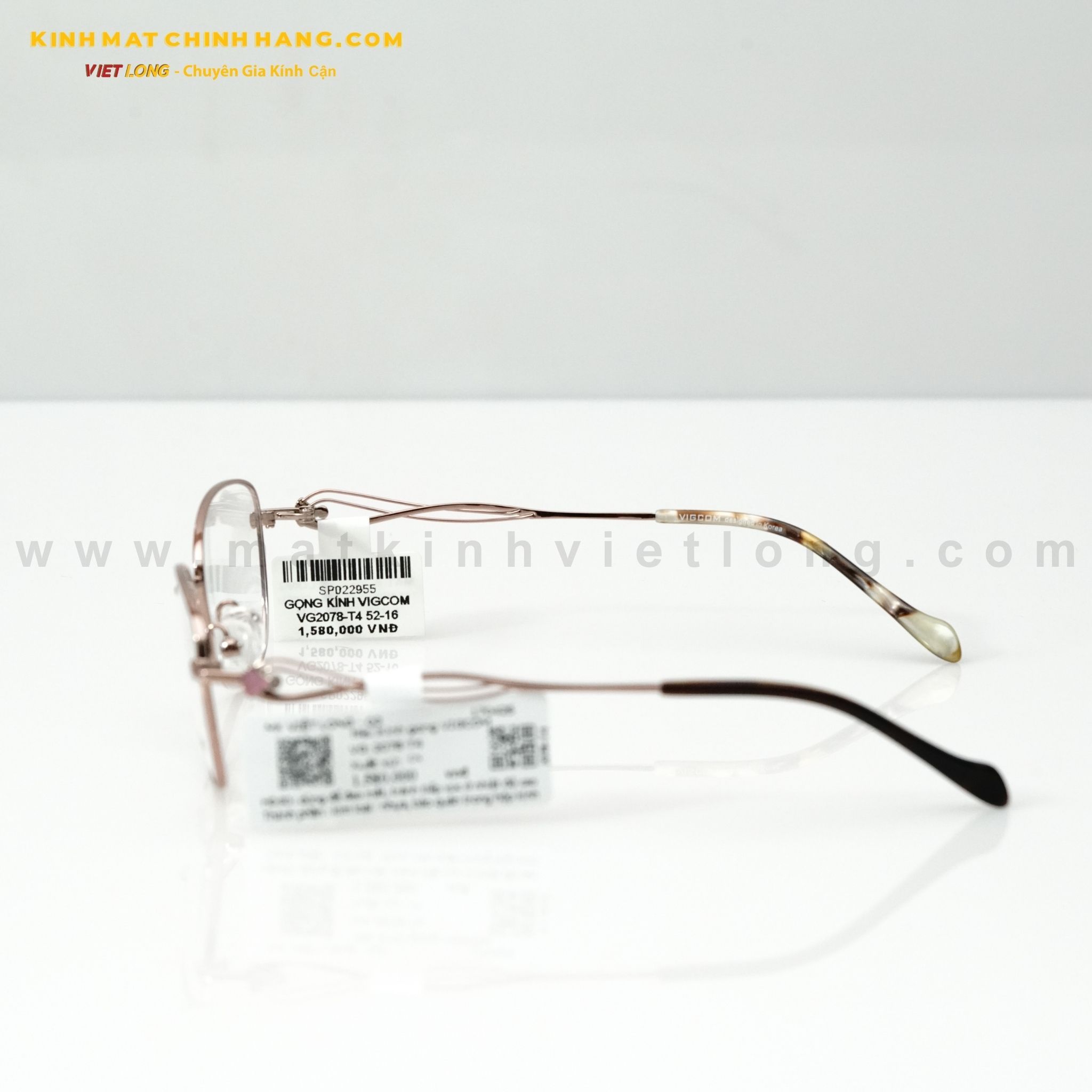  GỌNG KÍNH VIGCOM VG2078-T4 52-16 