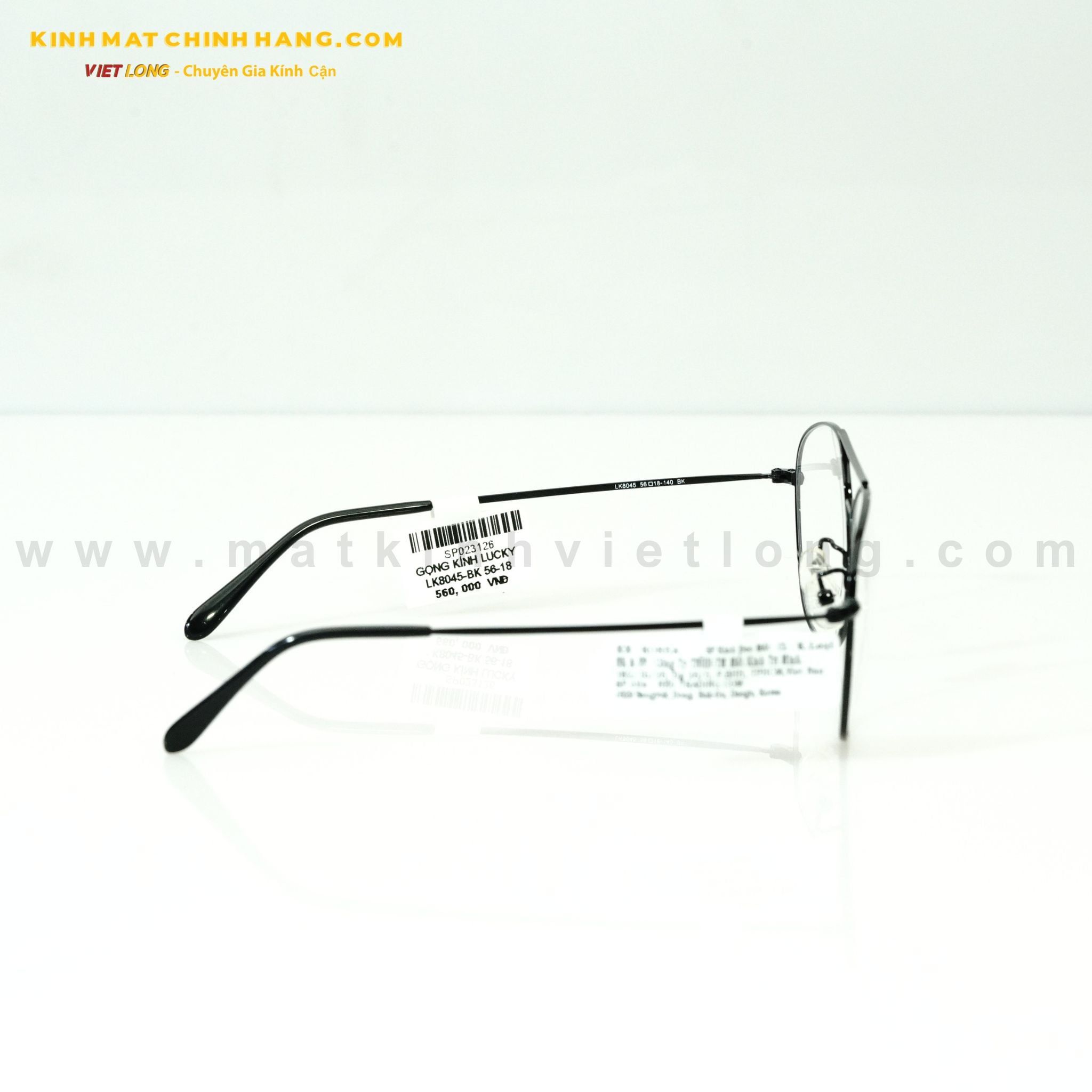  GỌNG KÍNH LUCKY LK8045-BK 56-18 