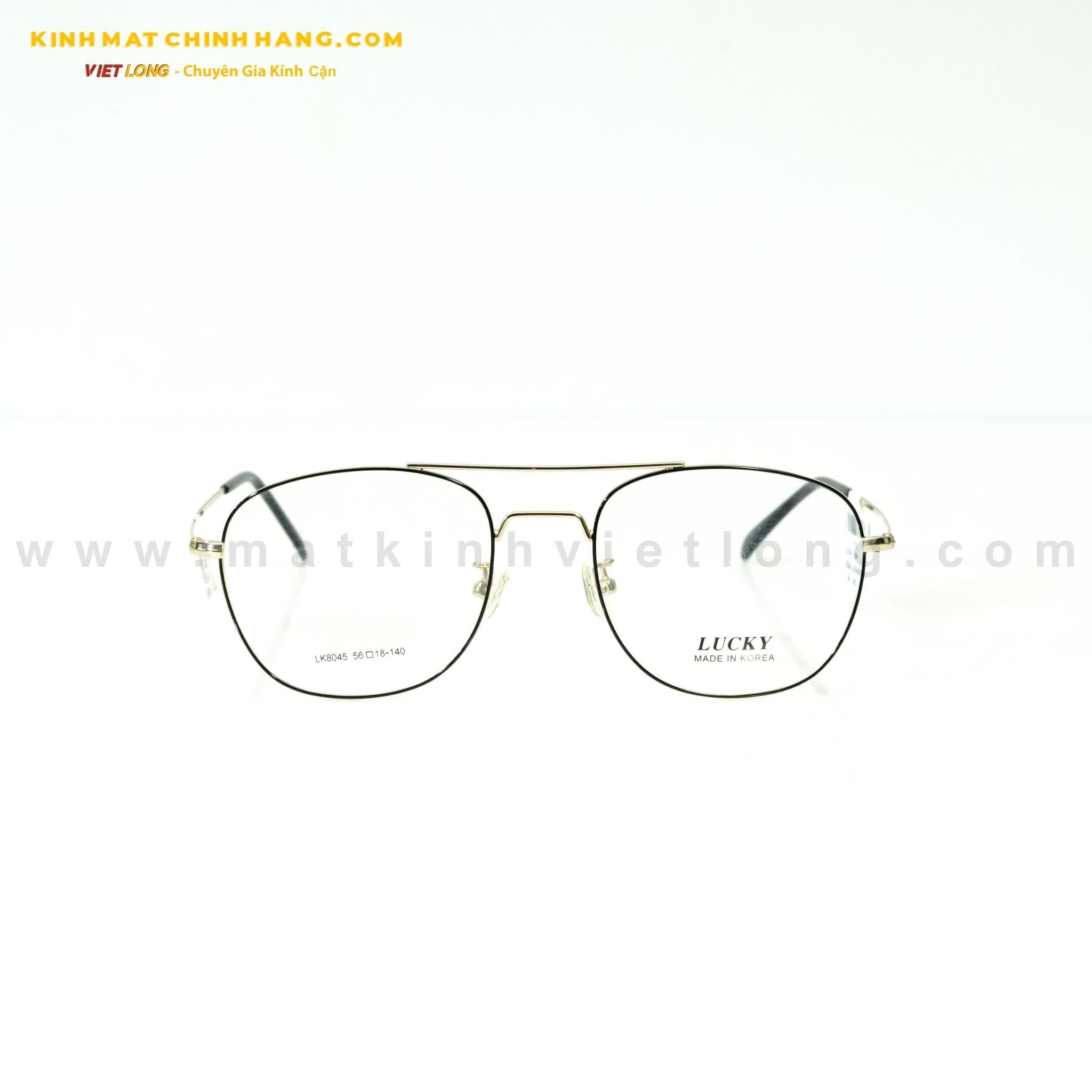  GỌNG KÍNH LUCKY LK8045-BK/GP 56-18 