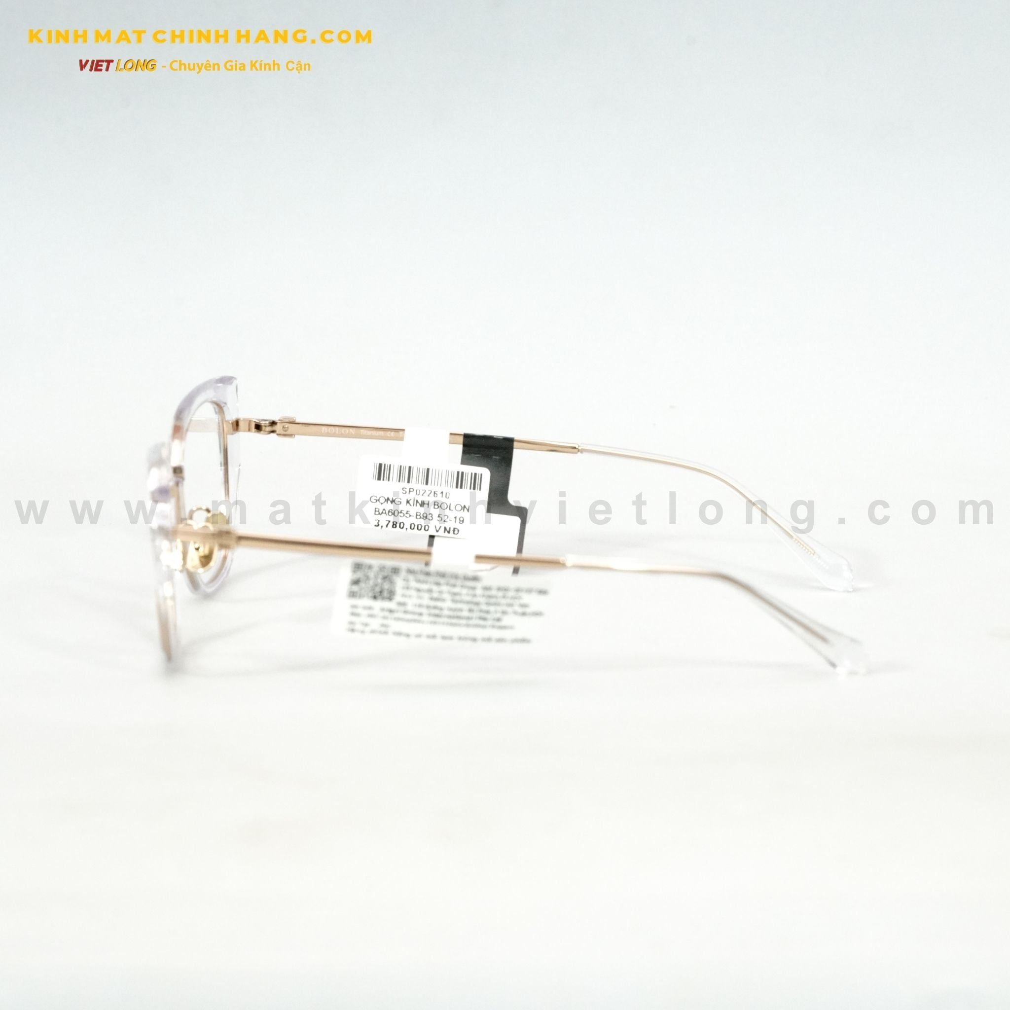  GỌNG KÍNH BOLON BA6055-B93 52-19 