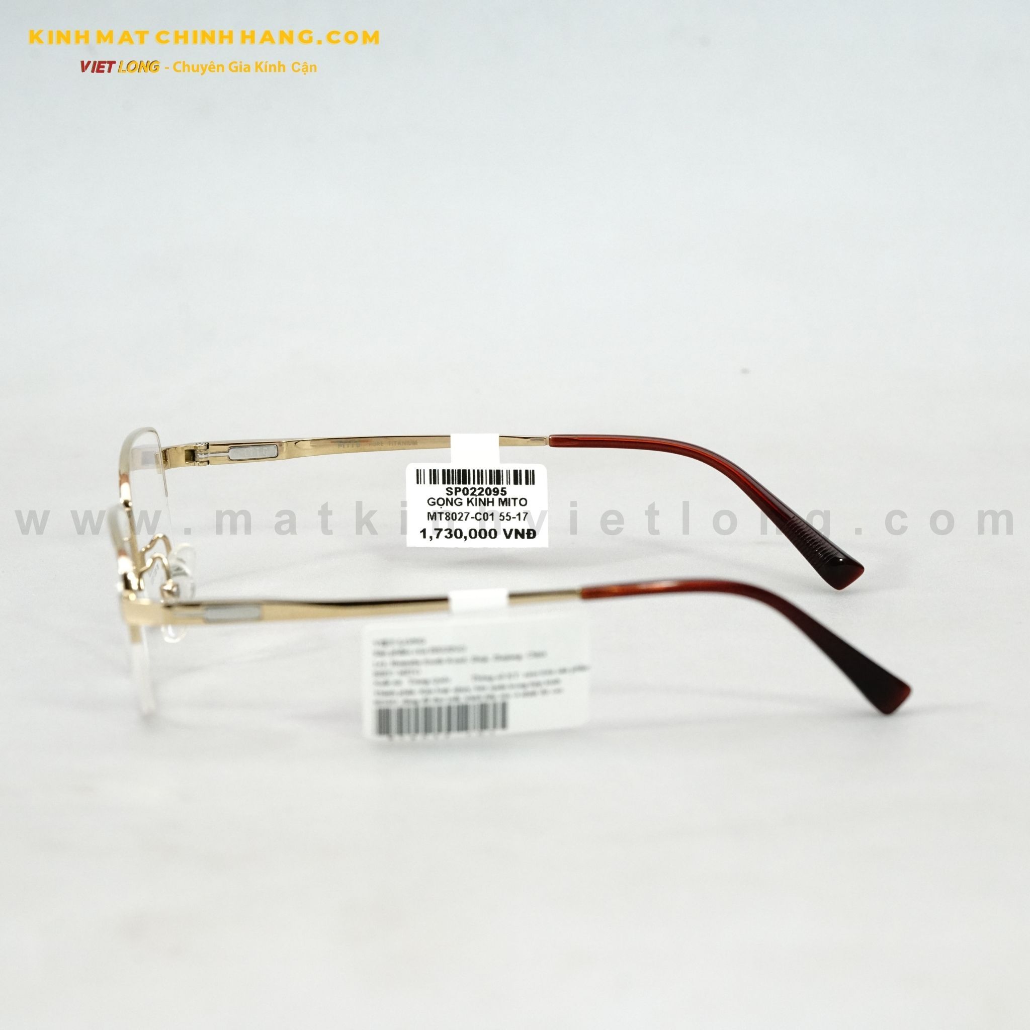  GỌNG KÍNH MITO MT8027-C01 55-17 