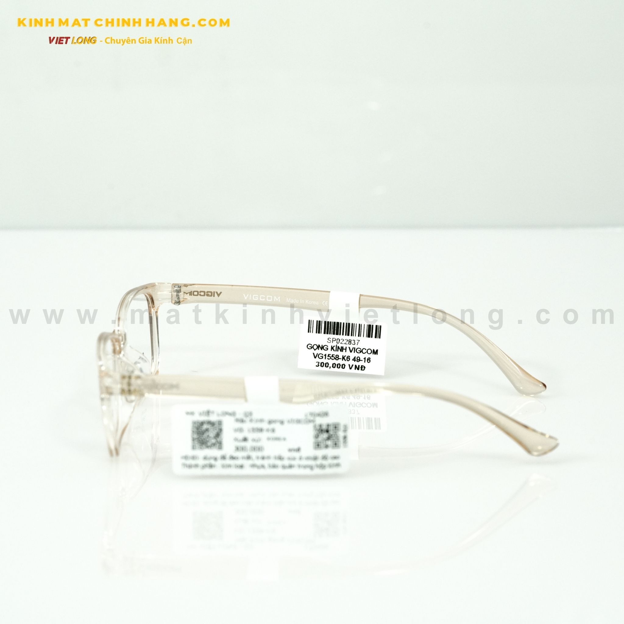  GỌNG KÍNH VIGCOM VG1558-K6 49-16 