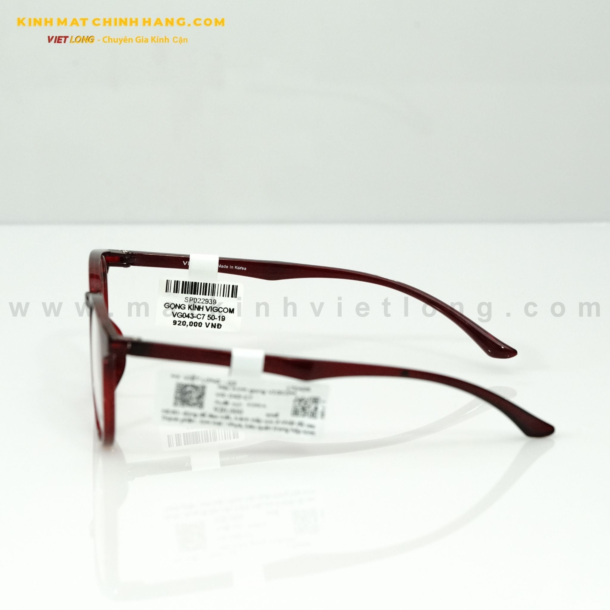  GỌNG KÍNH VIGCOM VG043-C7 50-19 