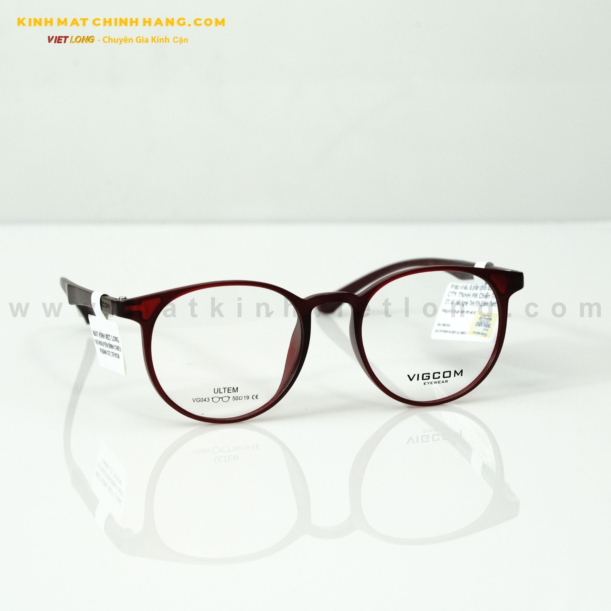  GỌNG KÍNH VIGCOM VG043-C8 50-19 