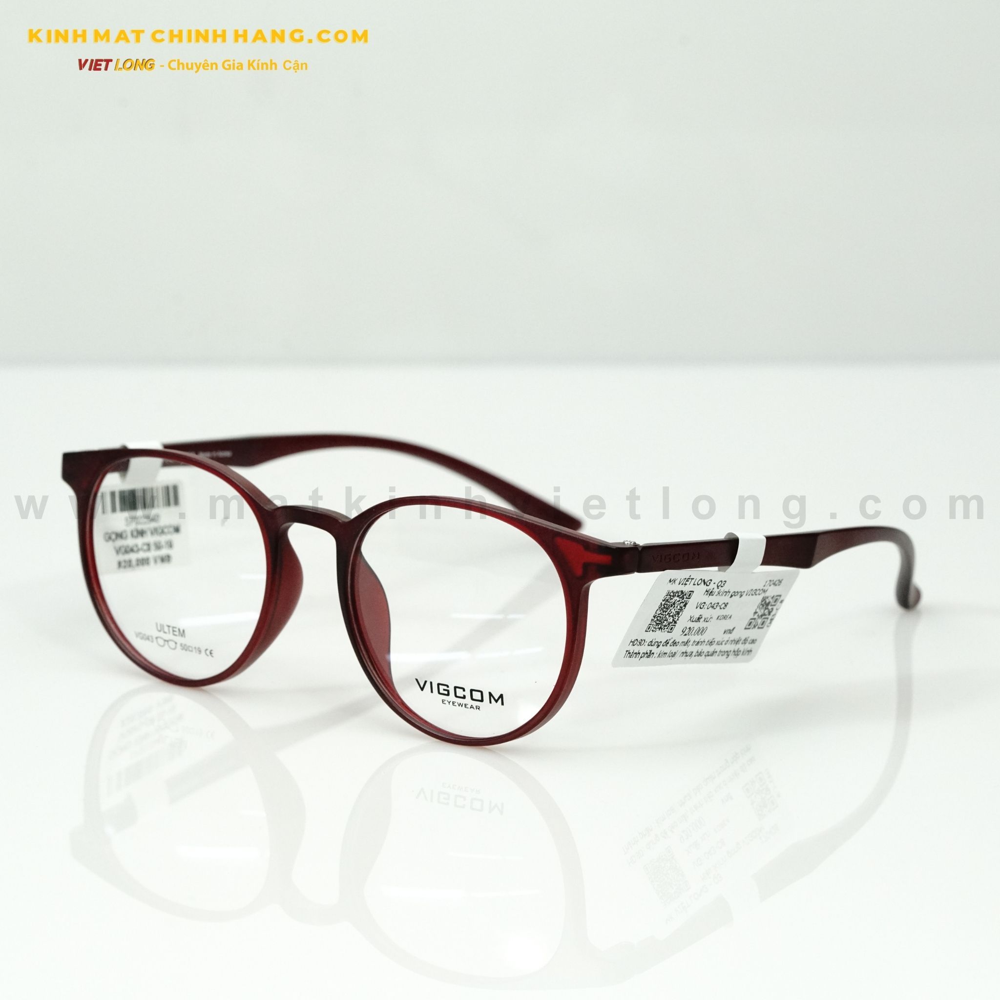  GỌNG KÍNH VIGCOM VG043-C8 50-19 