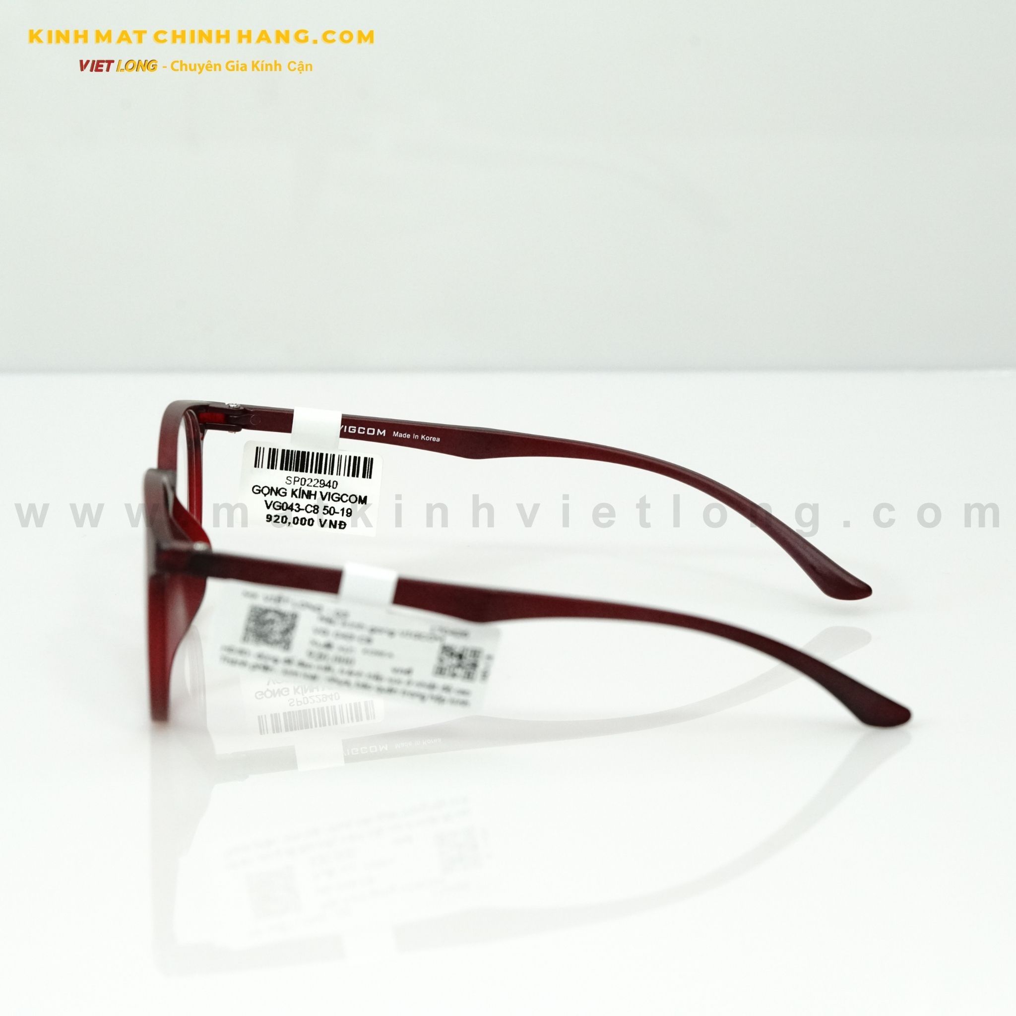  GỌNG KÍNH VIGCOM VG043-C8 50-19 