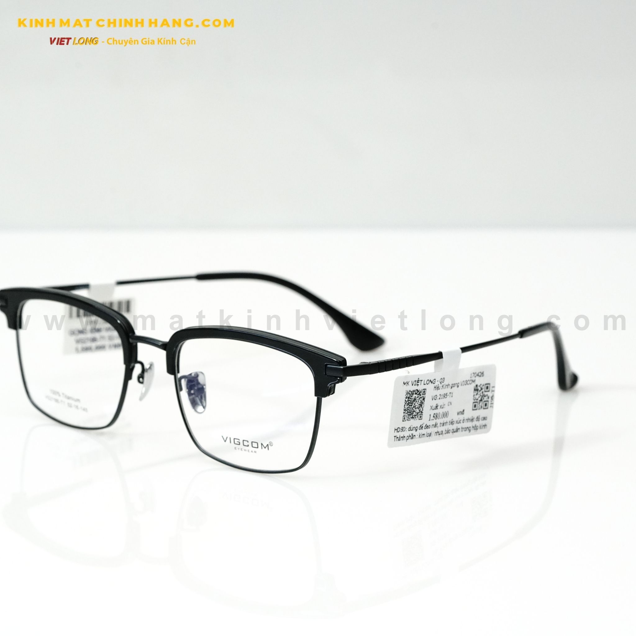 GỌNG KÍNH VIGCOM VG2195-T1 52-16 