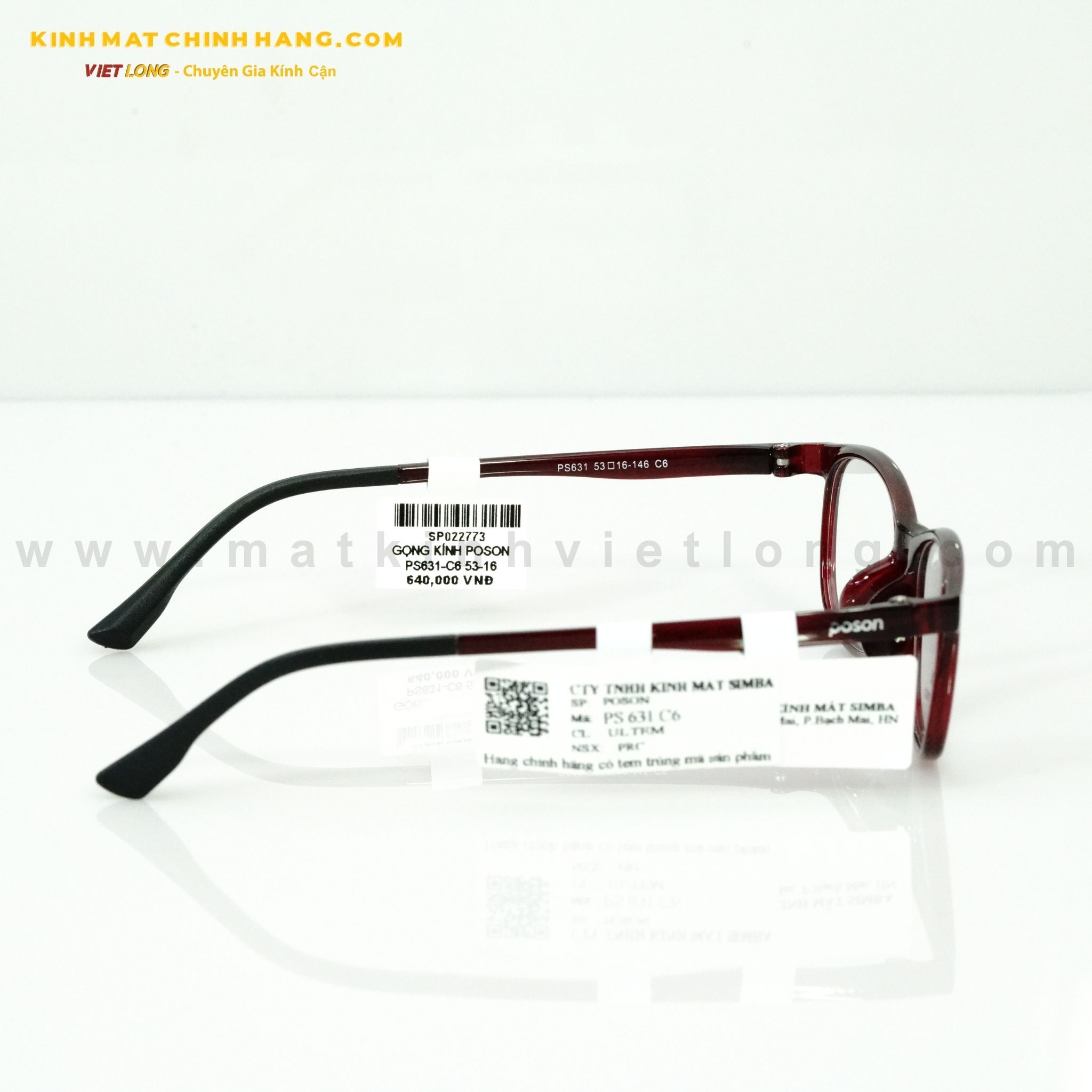  GỌNG KÍNH POSON PS631-C6 53-16 