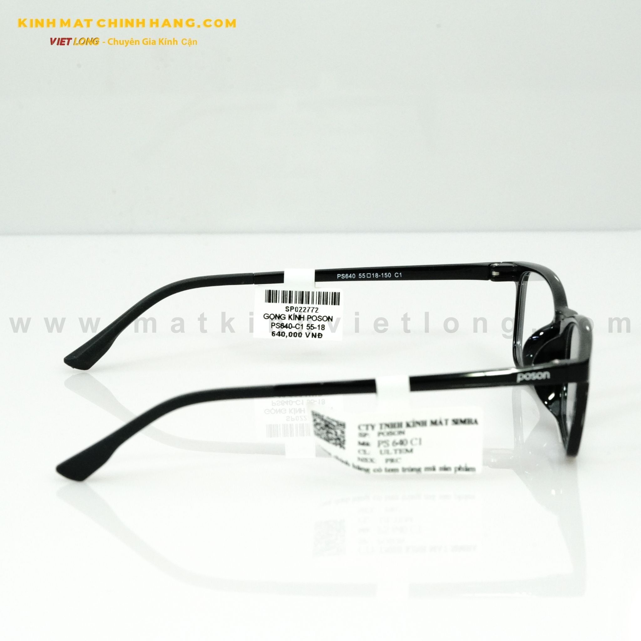  GỌNG KÍNH POSON PS640-C1 55-18 