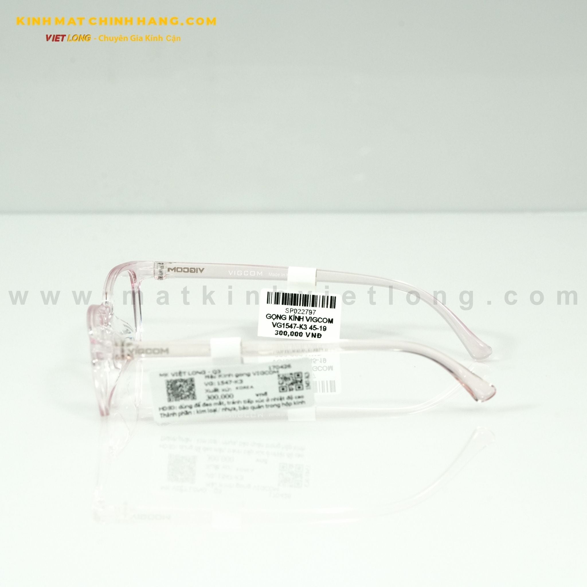  GỌNG KÍNH VIGCOM VG1547-K3 45-19 