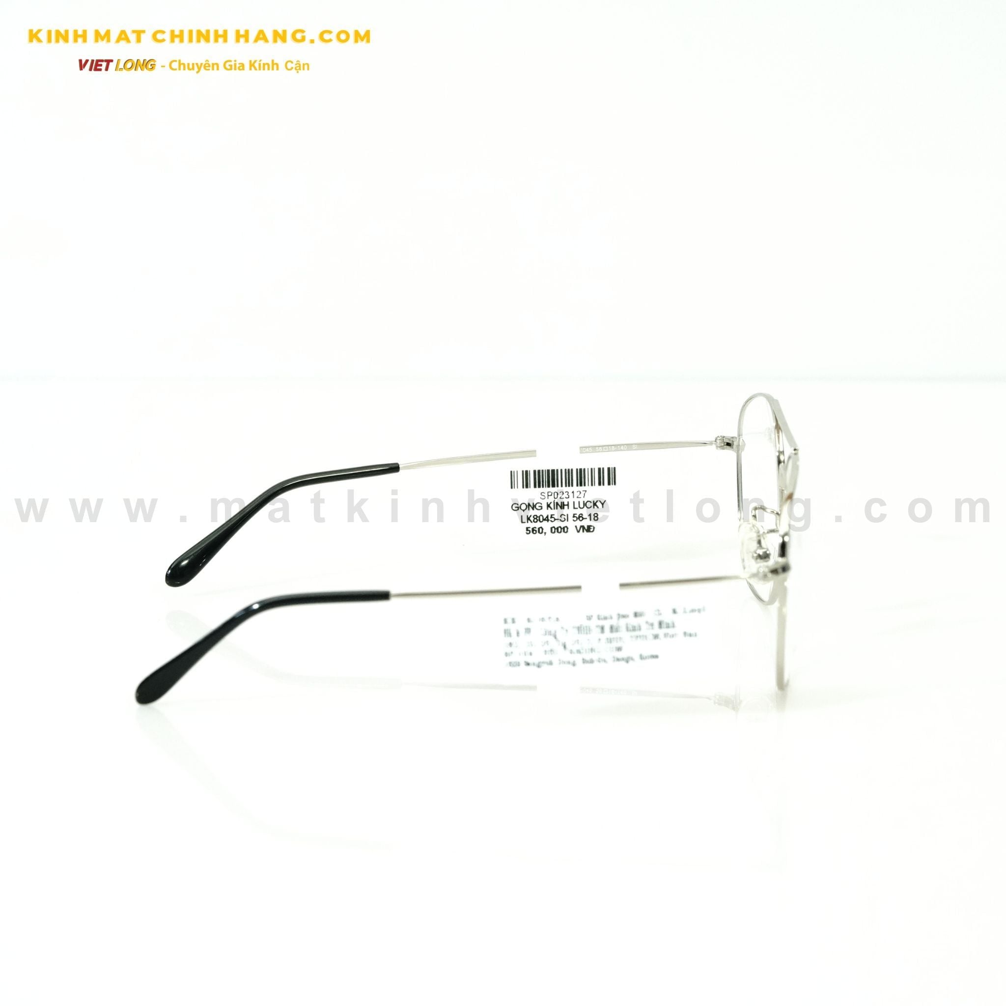  GỌNG KÍNH LUCKY LK8045-SI 56-18 