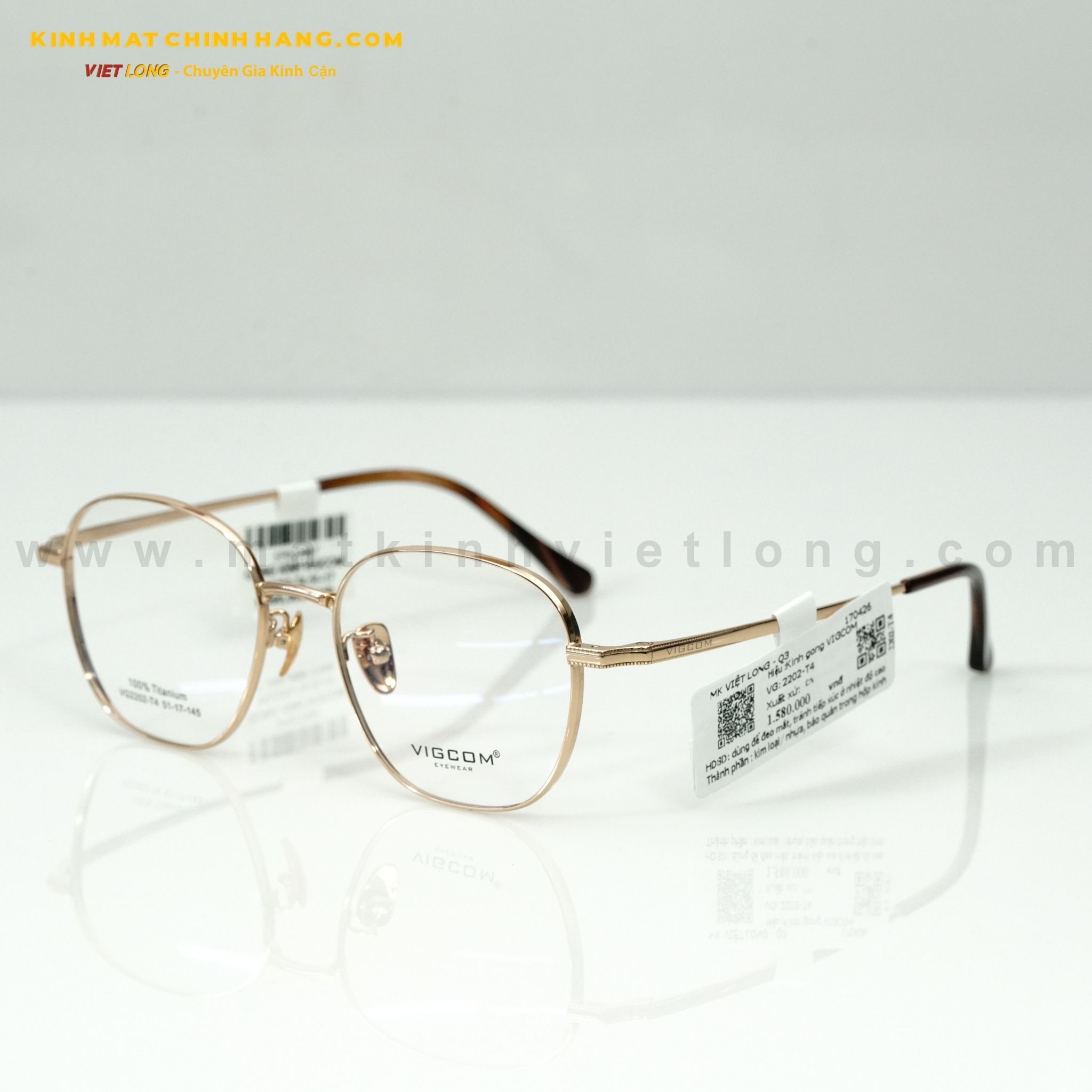 GỌNG KÍNH VIGCOM VG2202-T4 51-17 