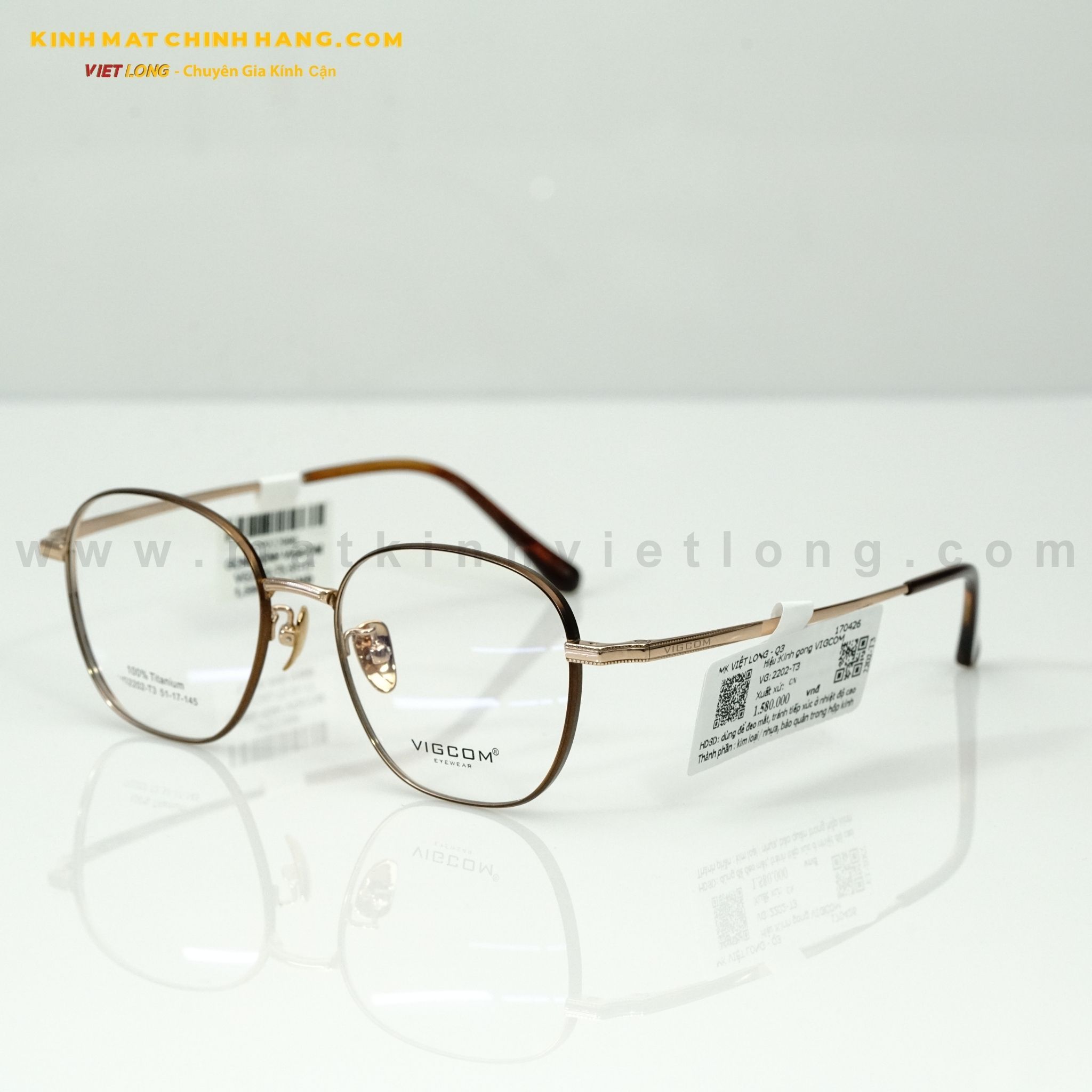  GỌNG KÍNH VIGCOM VG2202-T3 51-17 