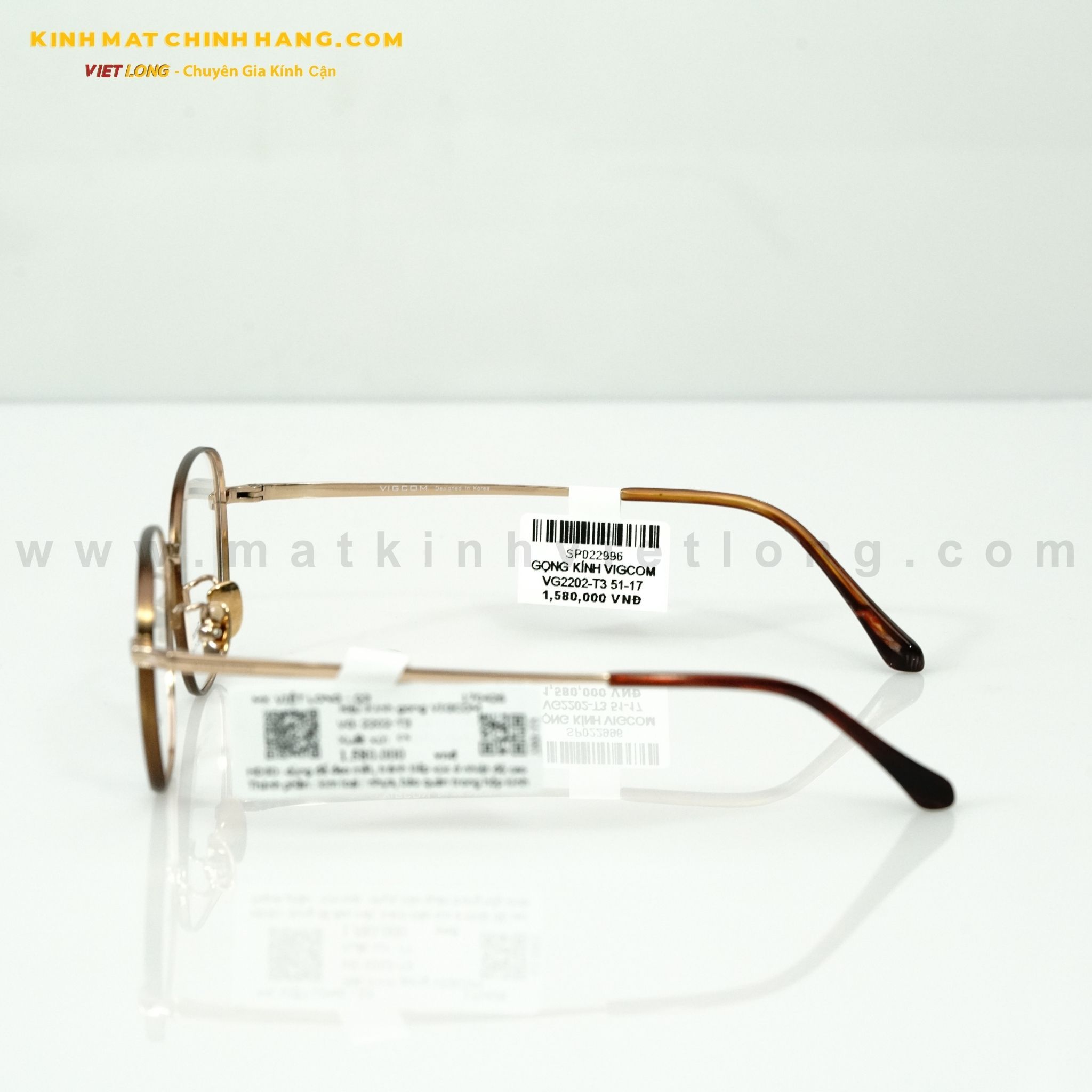  GỌNG KÍNH VIGCOM VG2202-T3 51-17 