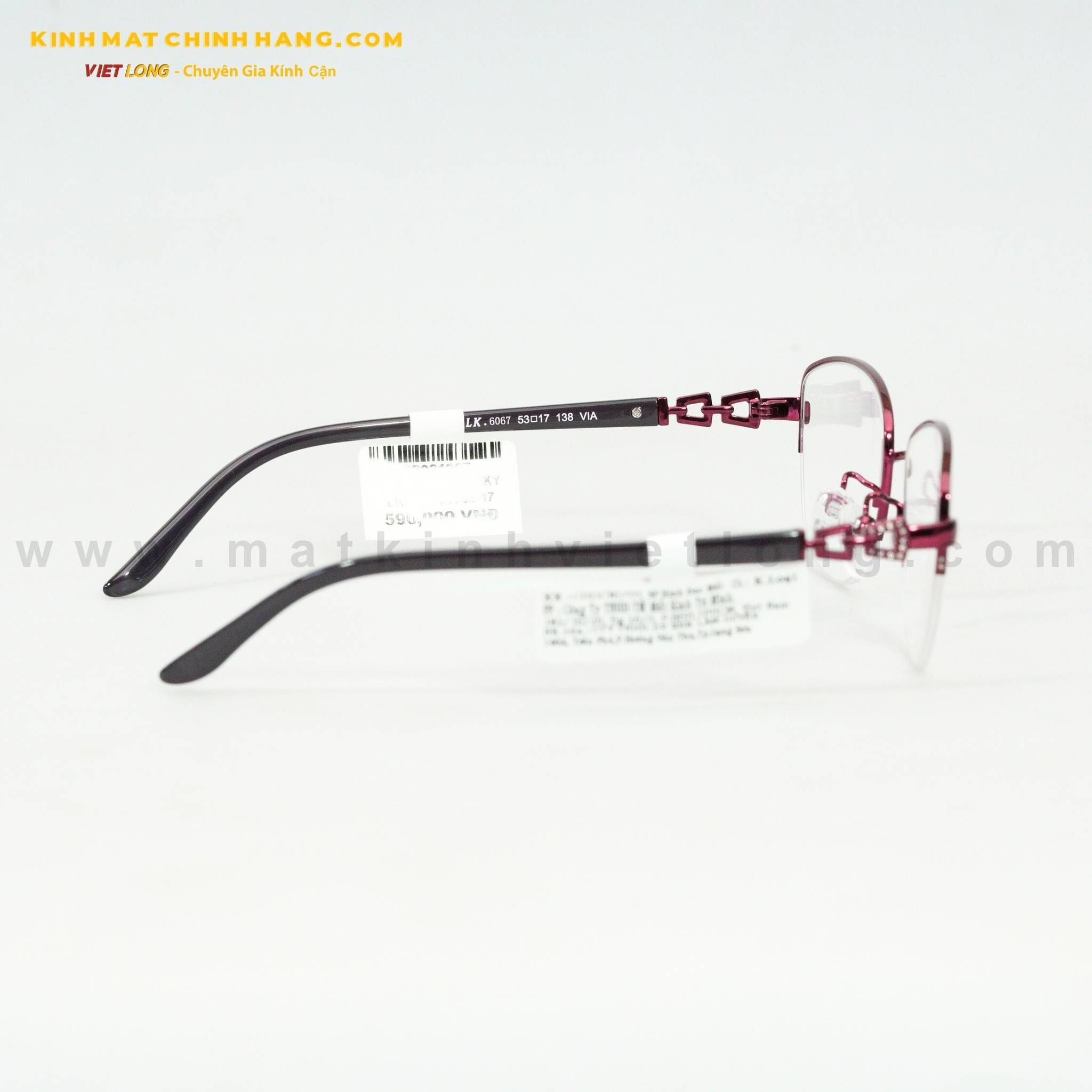  GỌNG KÍNH LUCKY LK6067-VIA 53-17 