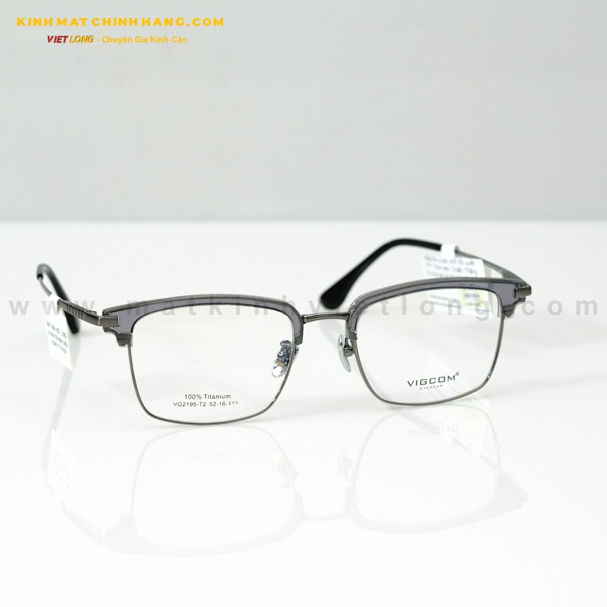  GỌNG KÍNH VIGCOM VG2195-T2 52-16 