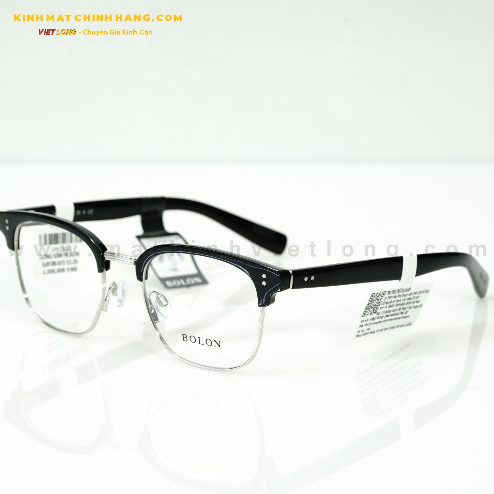  GỌNG KÍNH BOLON BJ6186-B15 52-20 