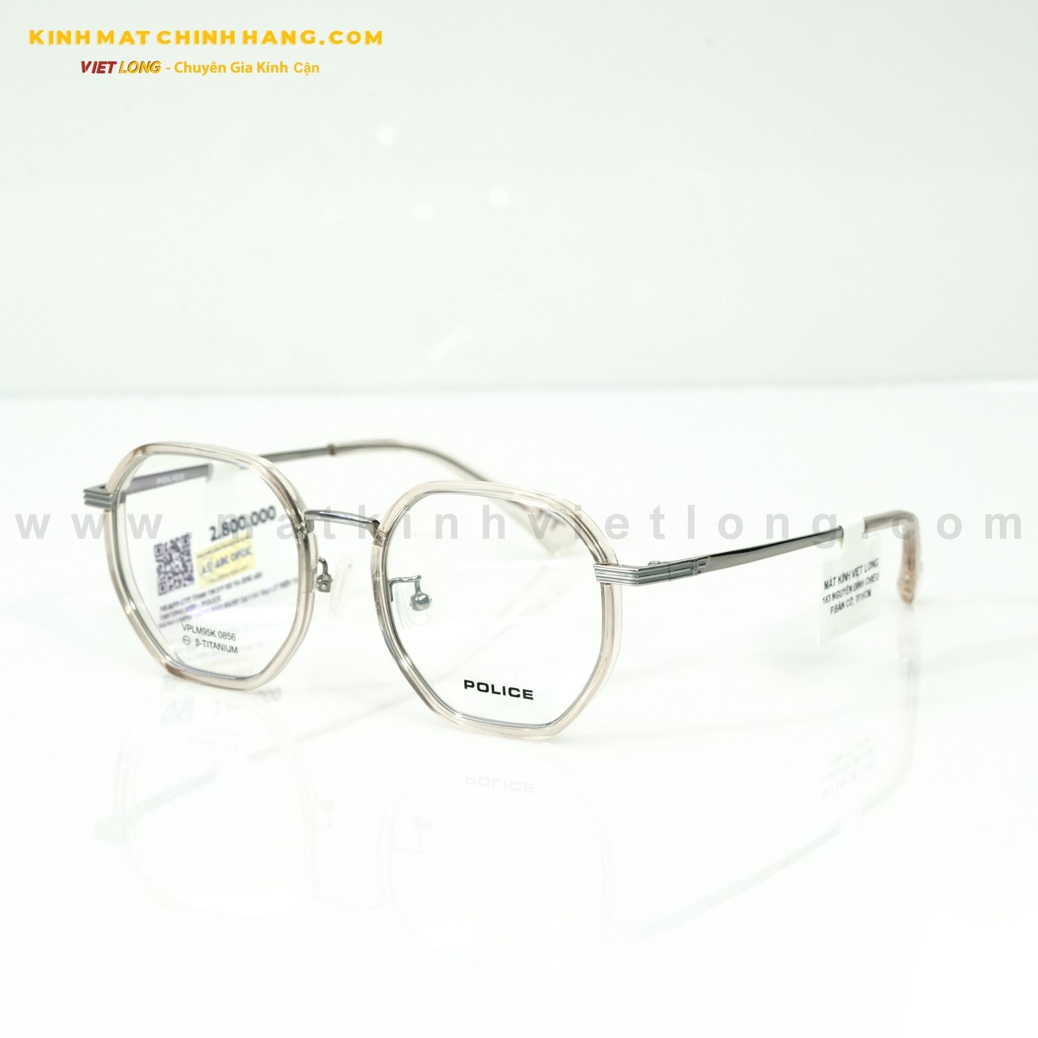  GỌNG KÍNH POLICE VPLM95K-0856 50-20 