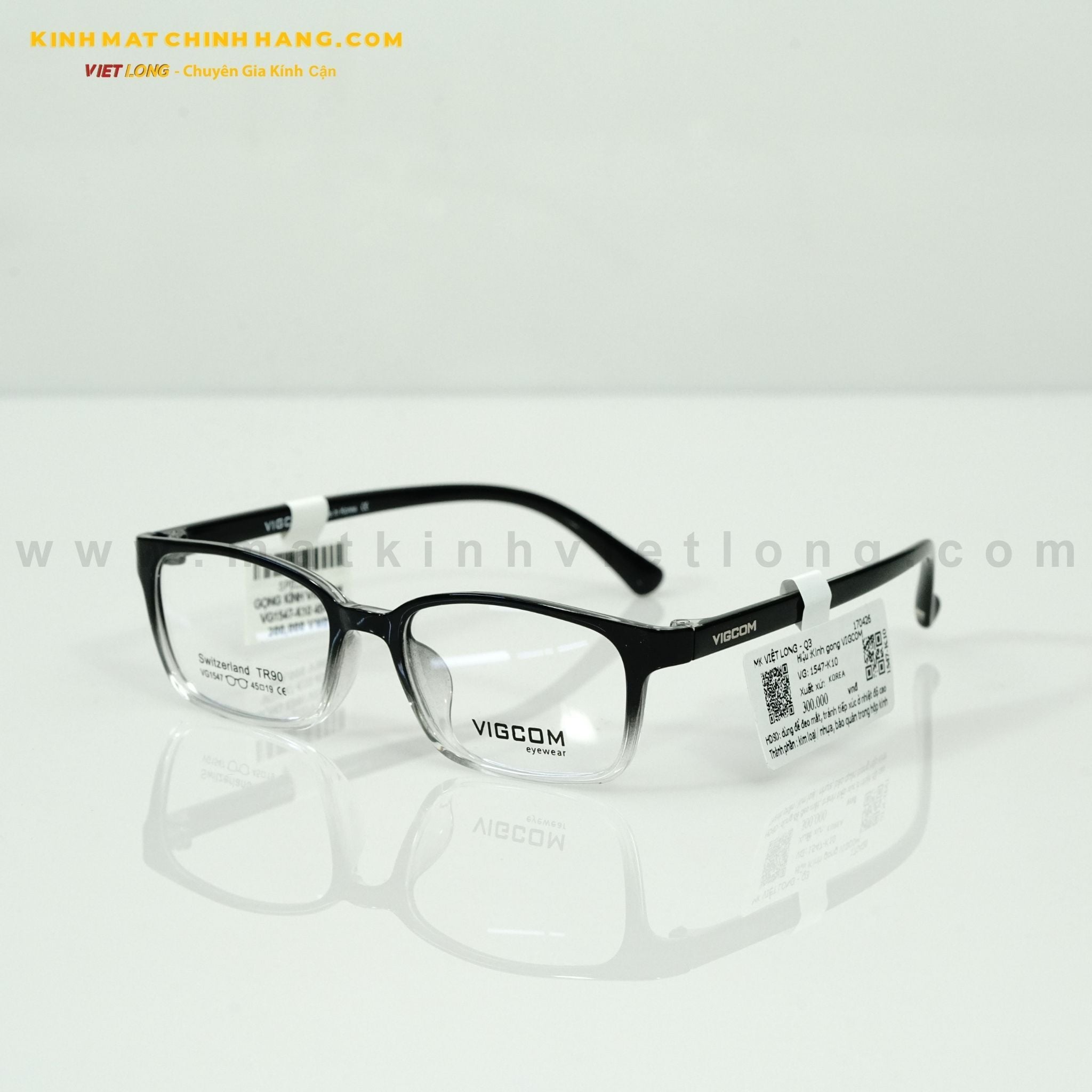  GỌNG KÍNH VIGCOM VG1547-K10 45-19 