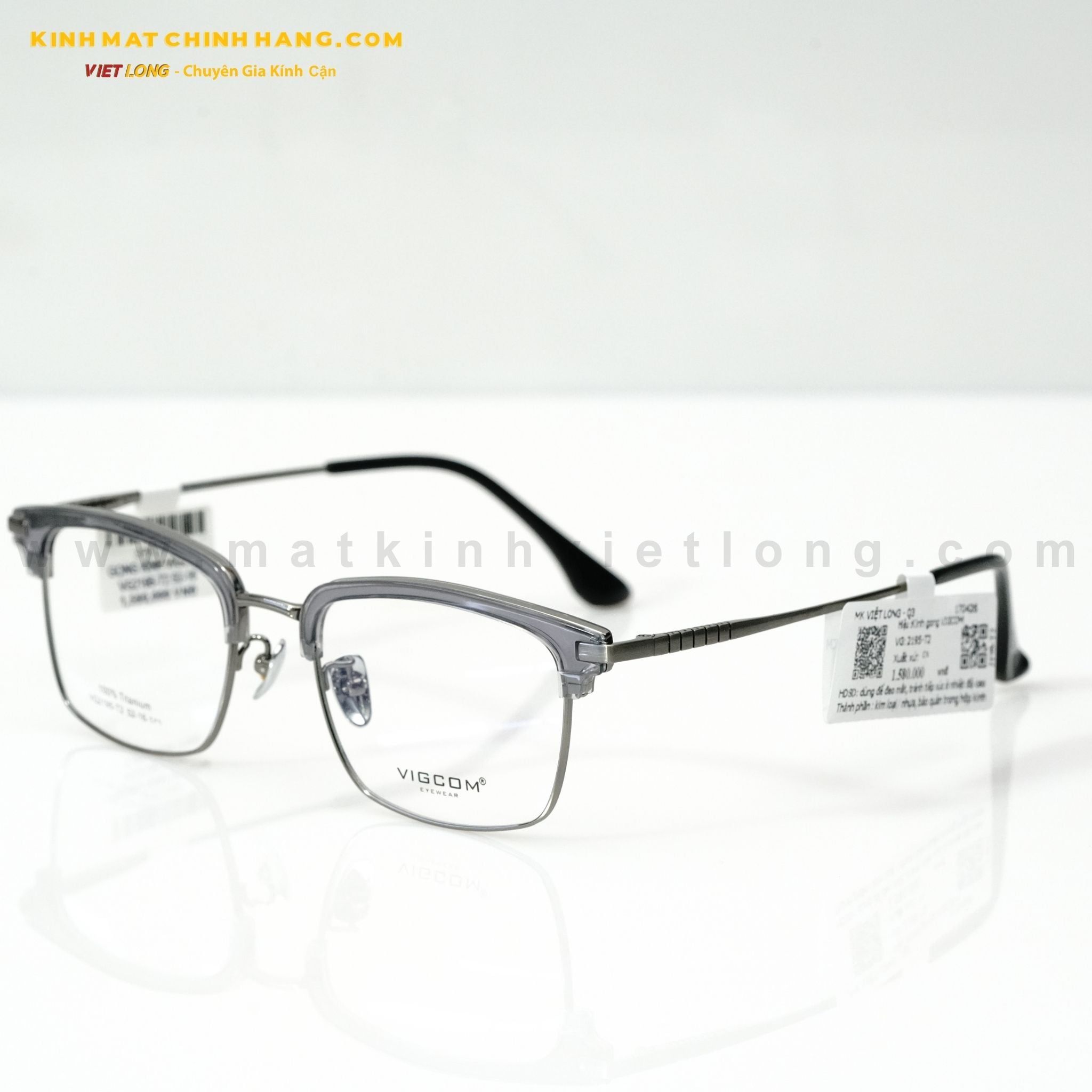  GỌNG KÍNH VIGCOM VG2195-T2 52-16 