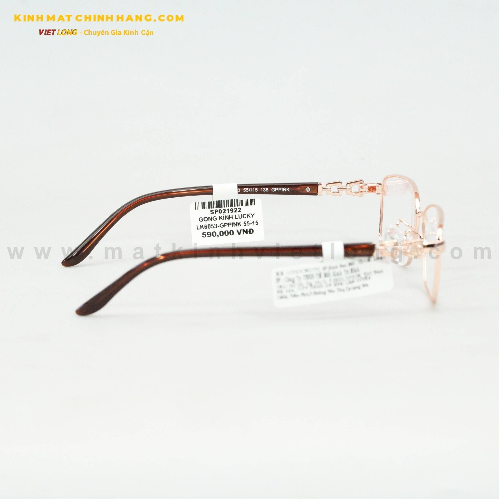  GỌNG KÍNH LUCKY LK6053-GPPINK 55-15 