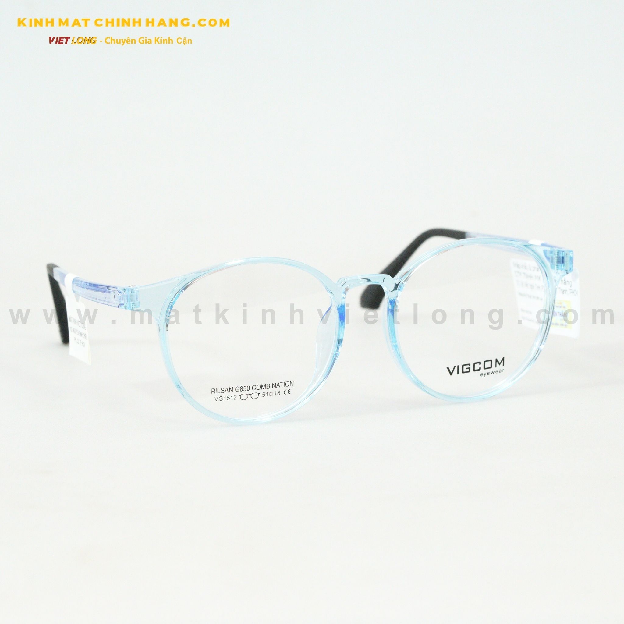  GỌNG KÍNH VIGCOM VG1512-R10 51-18 