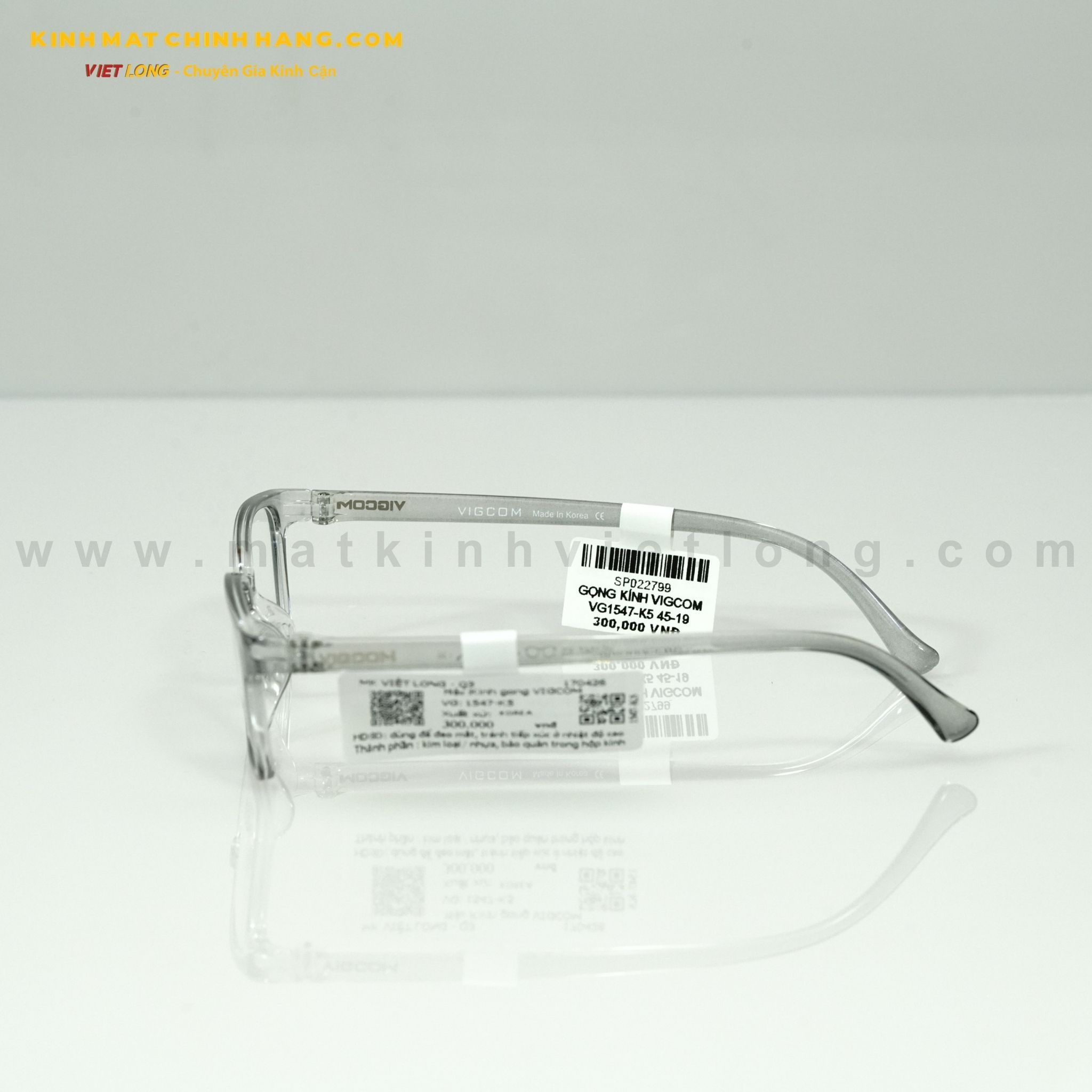  GỌNG KÍNH VIGCOM VG1547-K5 45-19 