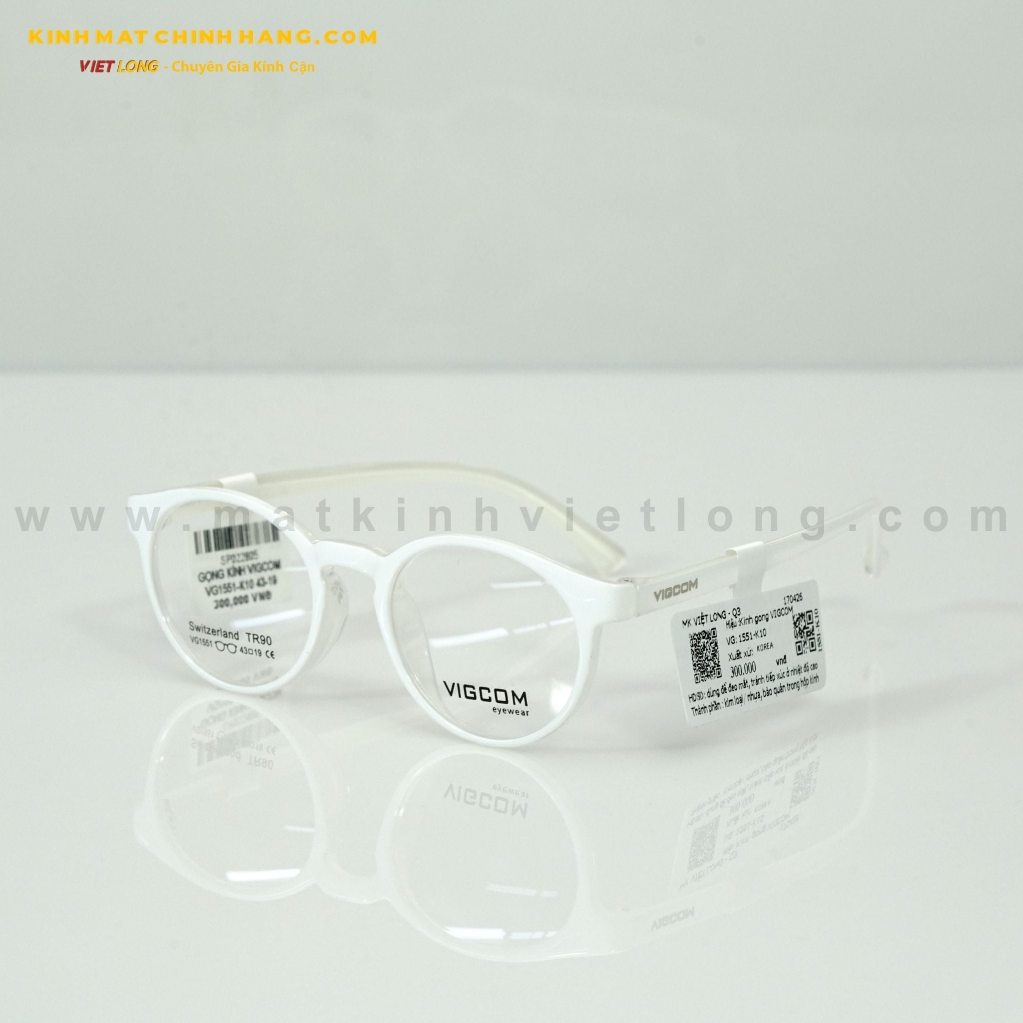  GỌNG KÍNH VIGCOM VG1551-K10 43-19 